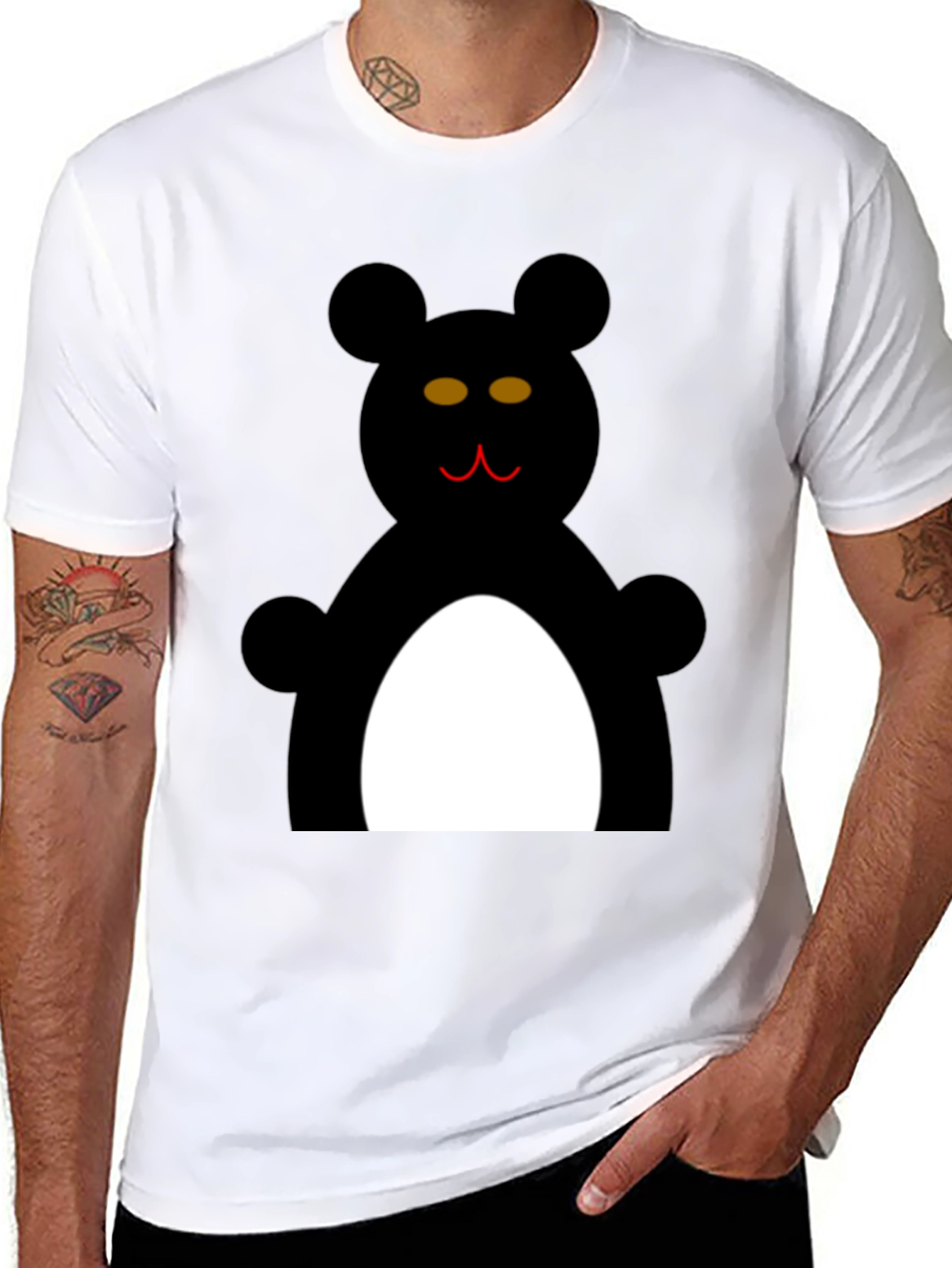 Black Black Bear Graphic T-Shirt view 8