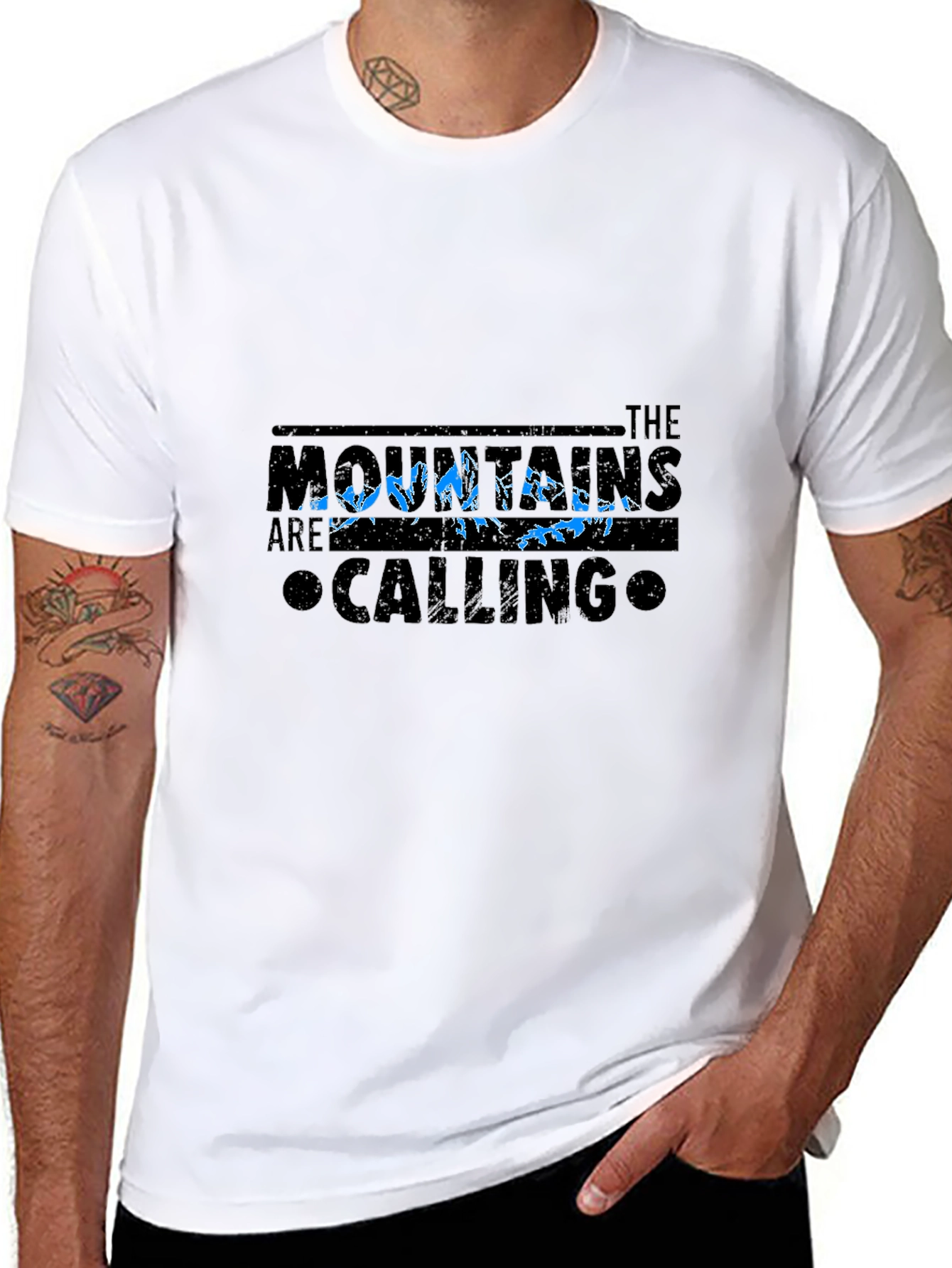 Black Mountains Are Calling Black T-Shirt view 8