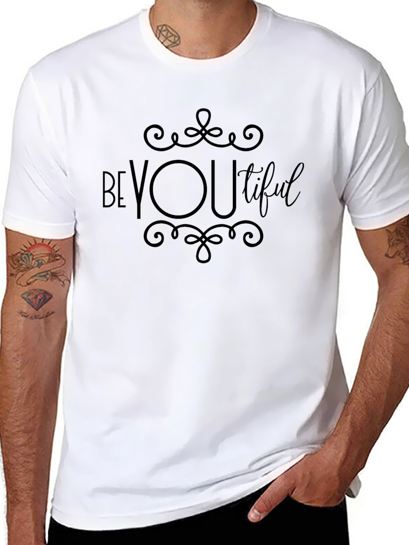 Black BeYOUtiful Graphic Tee - Empowering Comfort view 8