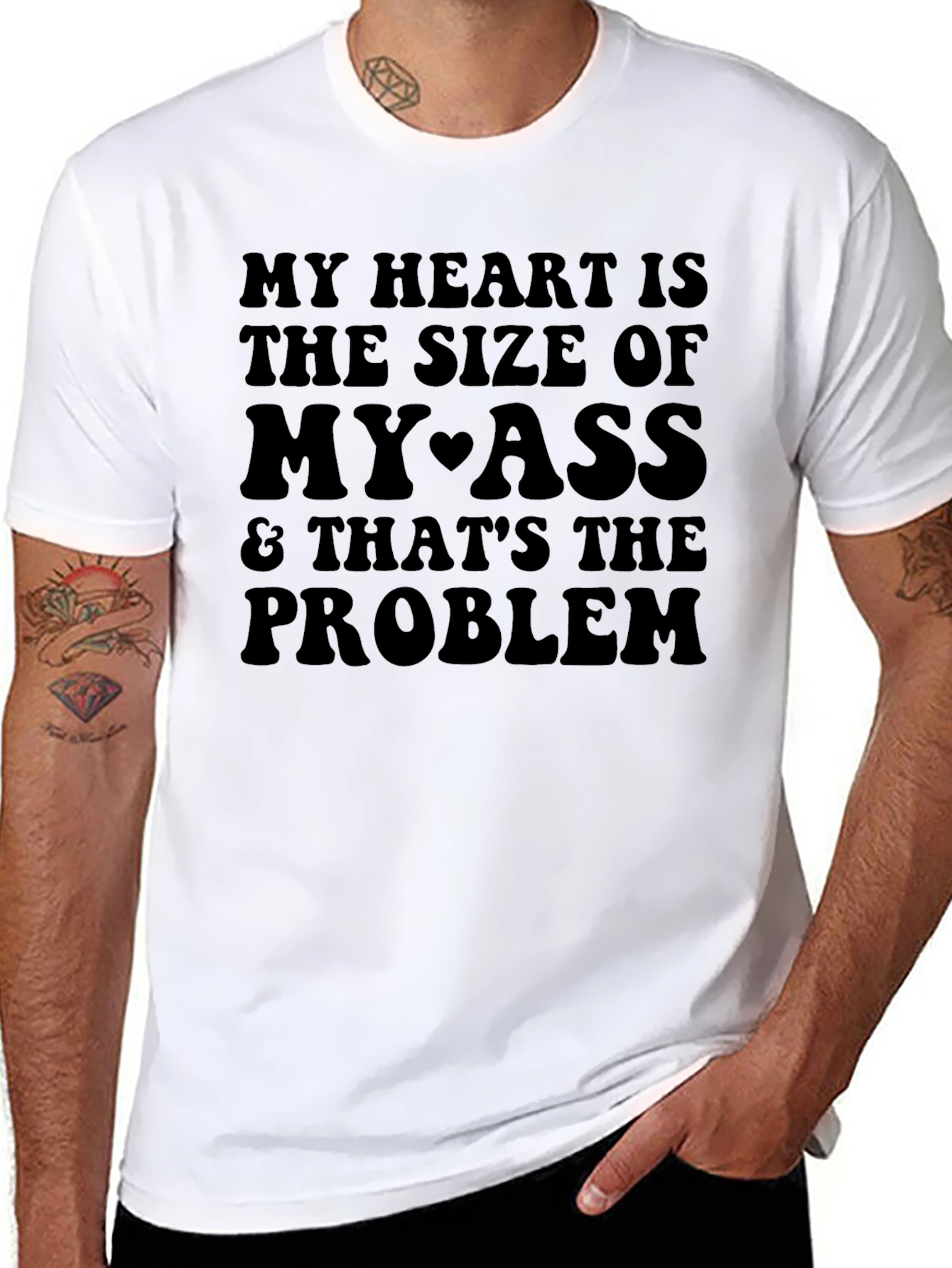 Black My Heart is the Size of My Ass T-Shirt view 8