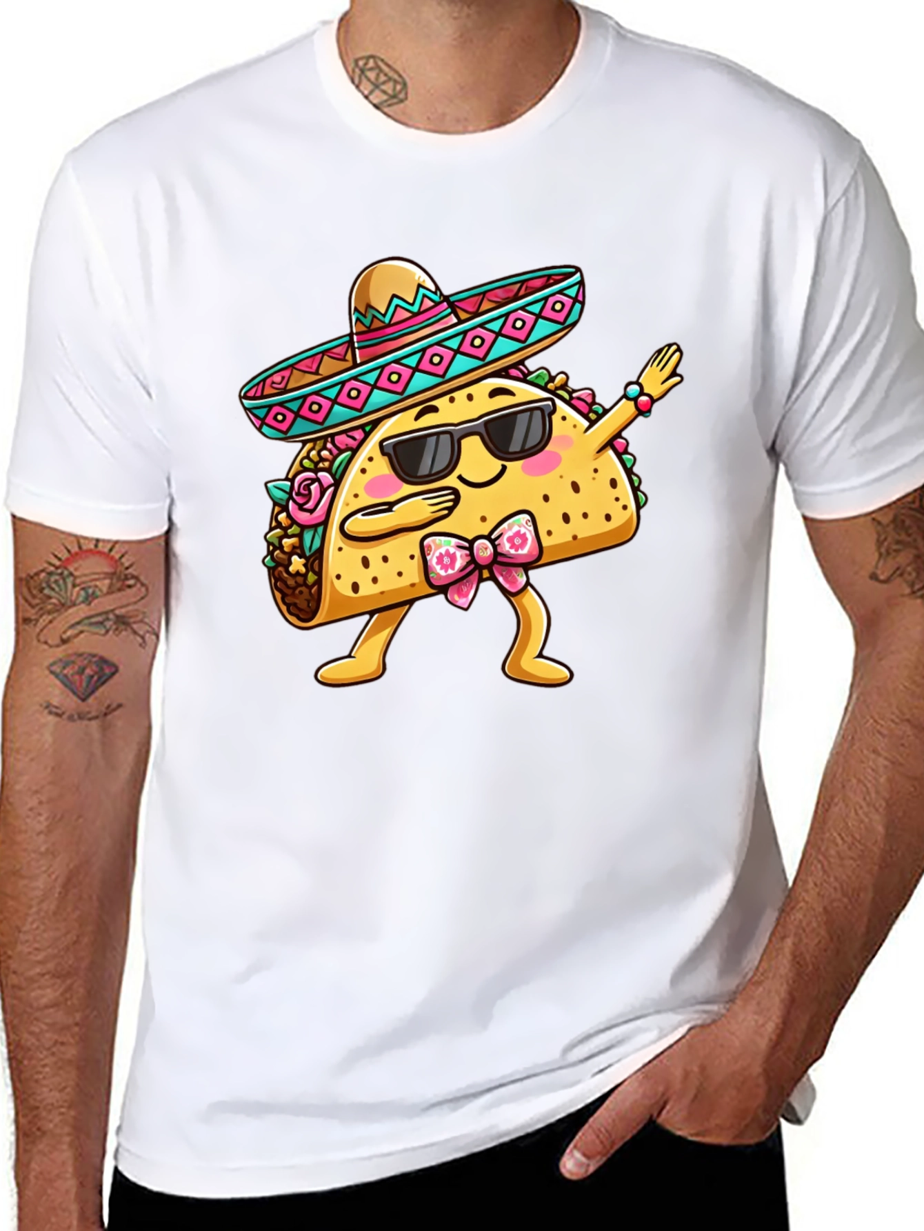Black Dabbing Taco T-Shirt - Funny Cinco de Mayo Tee view 8