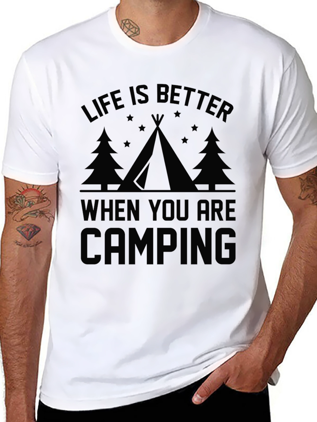 Black Life is Better When You Are Camping T-Shirt view 8