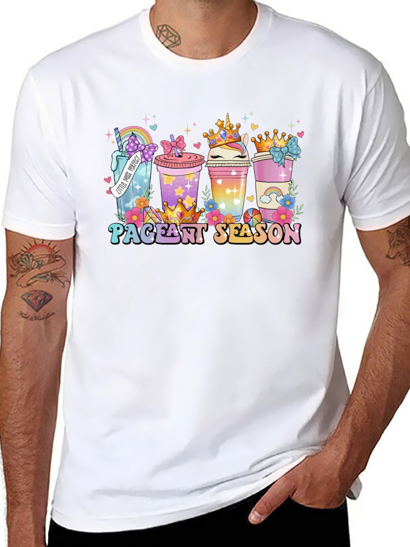 Black Pageant Season Coffee T-Shirt view 8