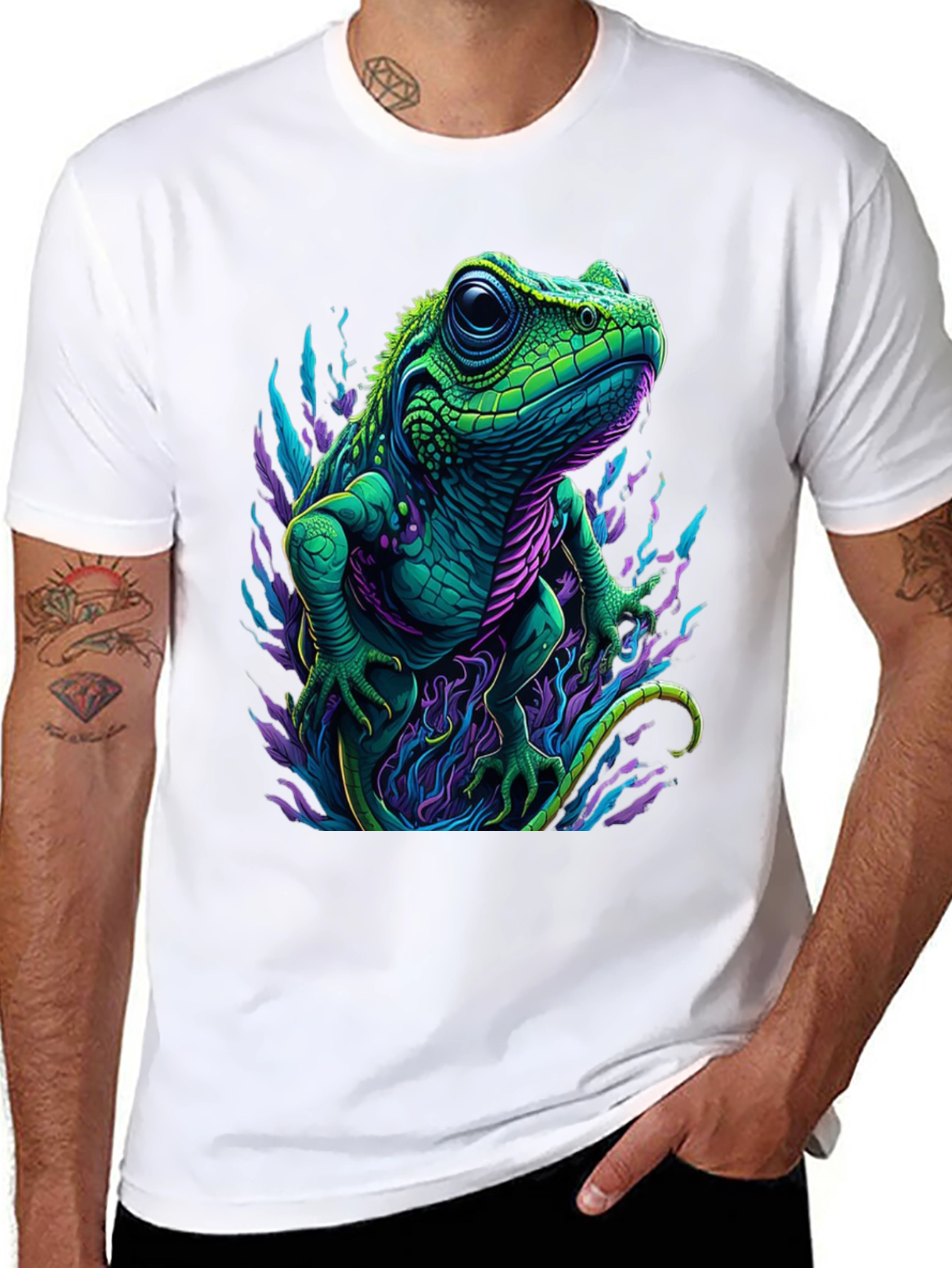 Black Lizard Graphic T-Shirt view 8