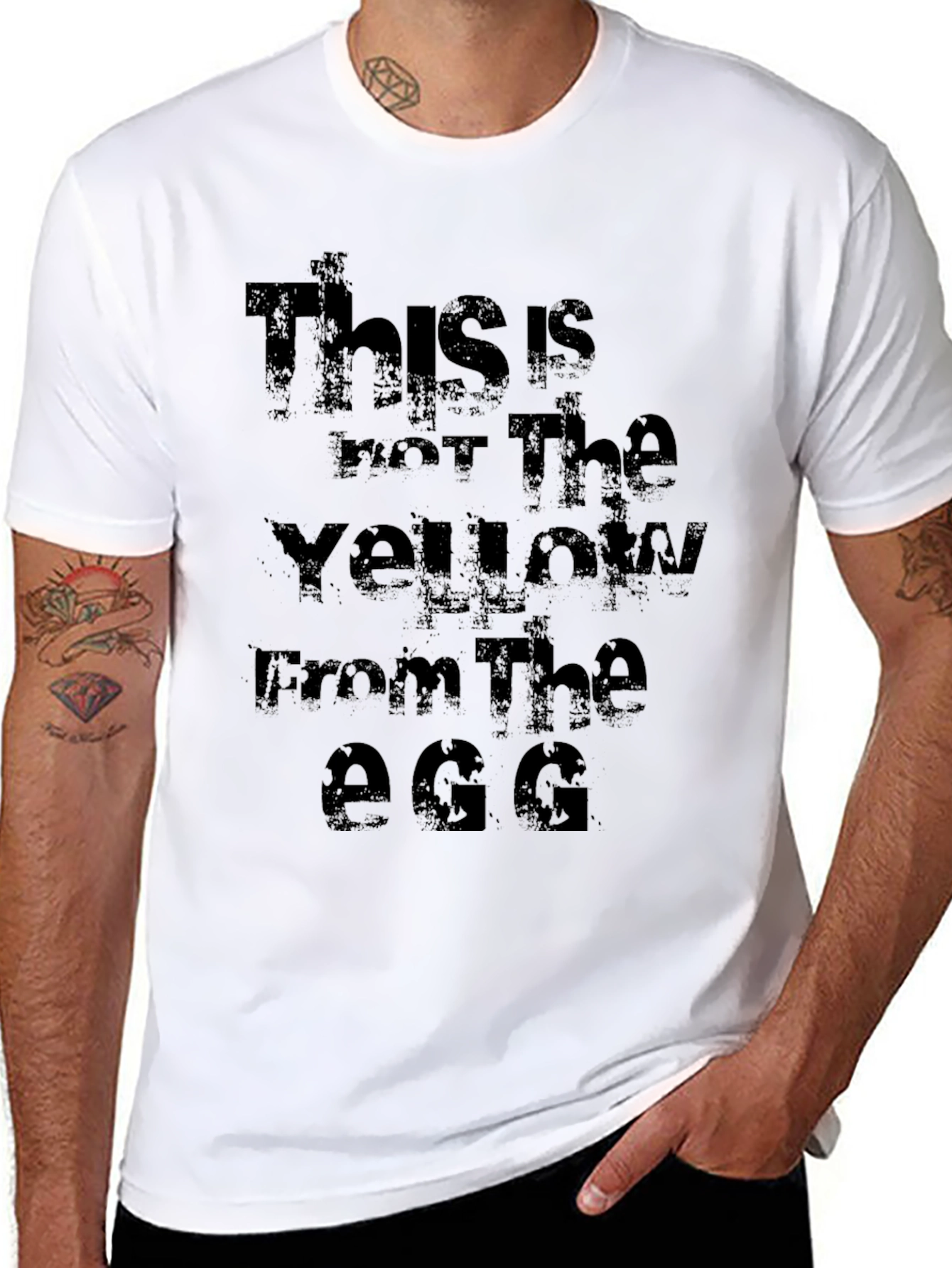 Black Black T-Shirt: This Is Not The Yellow From The Egg view 8
