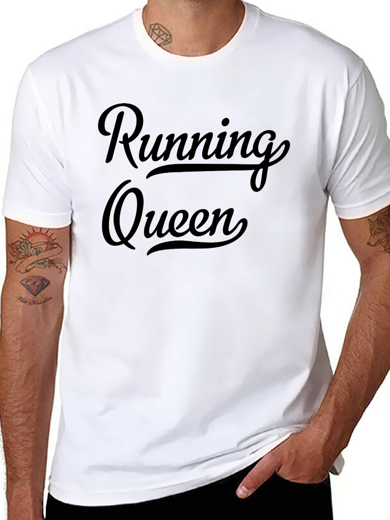 Black Running Queen Black T-Shirt view 8