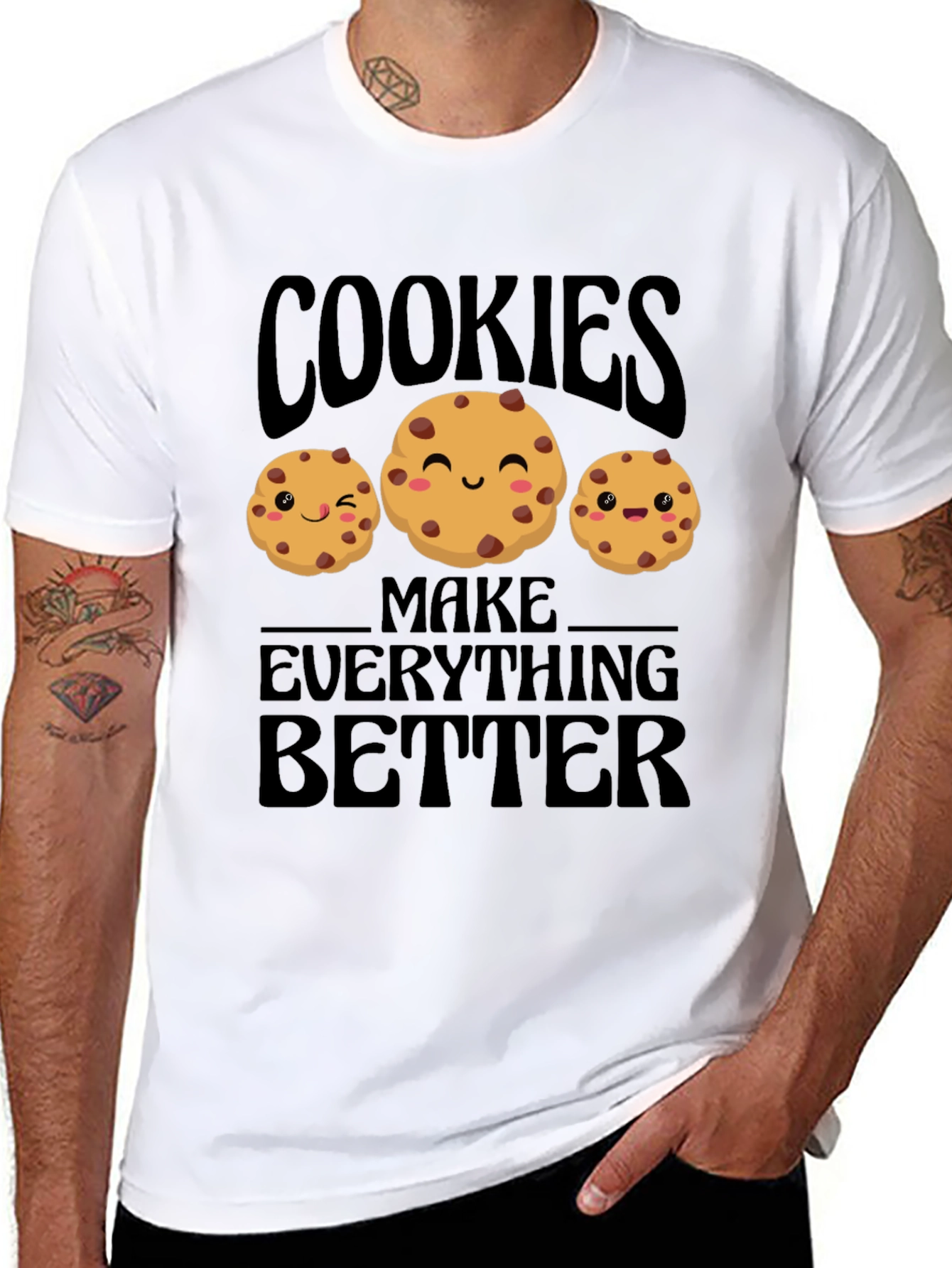Black Cookies Make Everything Better T-Shirt view 8