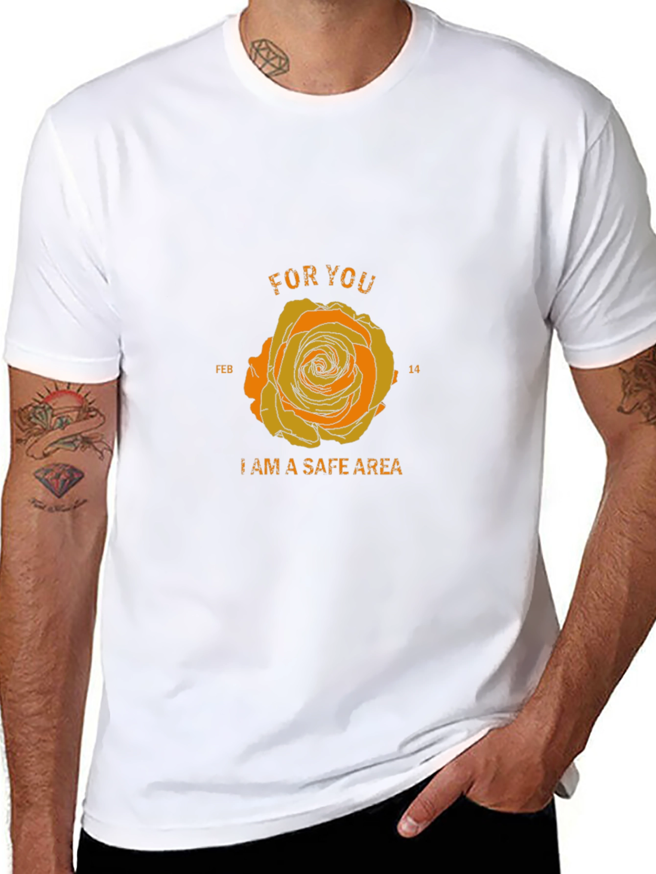 Safe Area Rose Graphic T-Shirt - 8