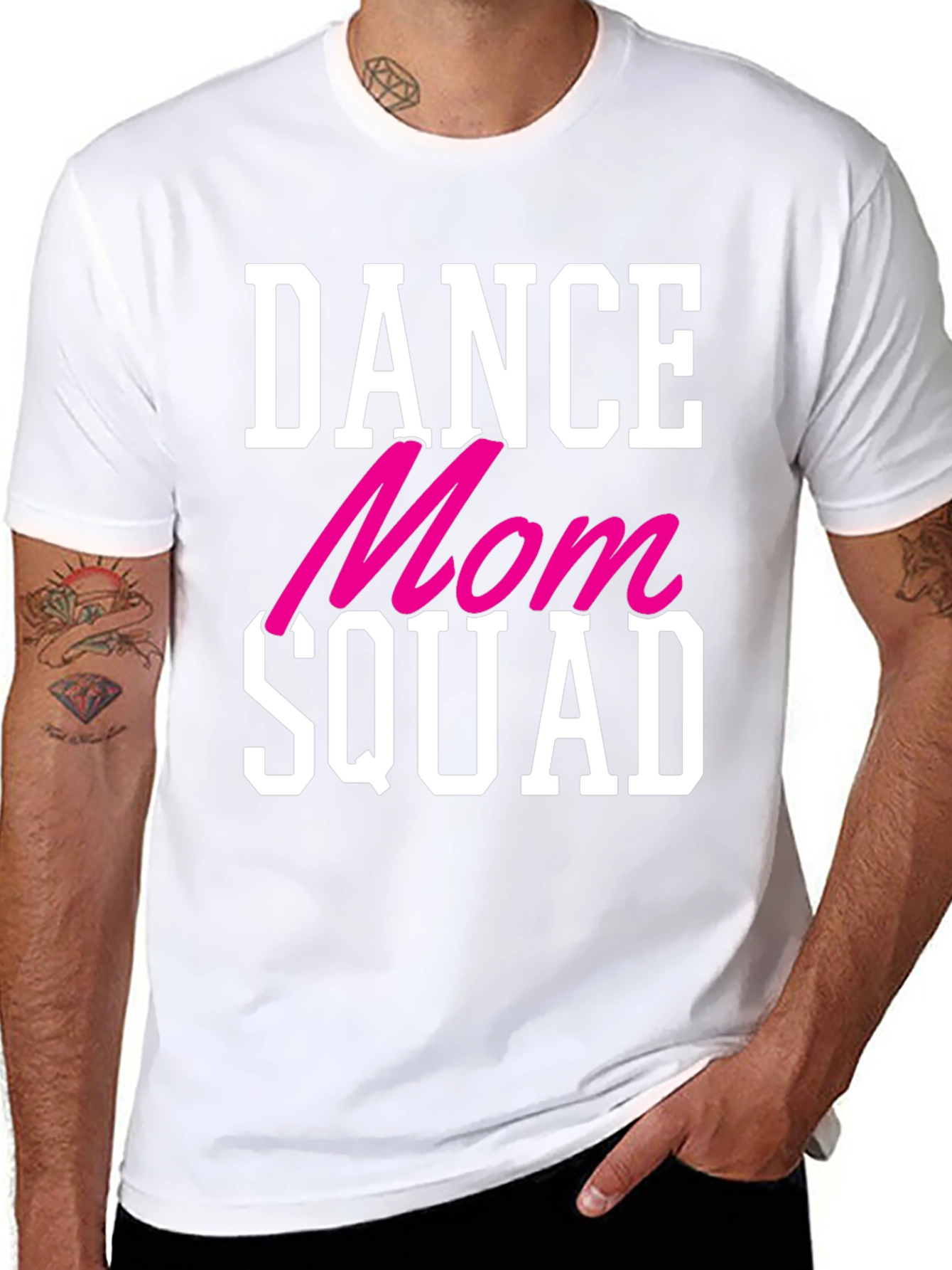 Black Dance Mom Squad T-Shirt - Cool Graphic Tee view 8