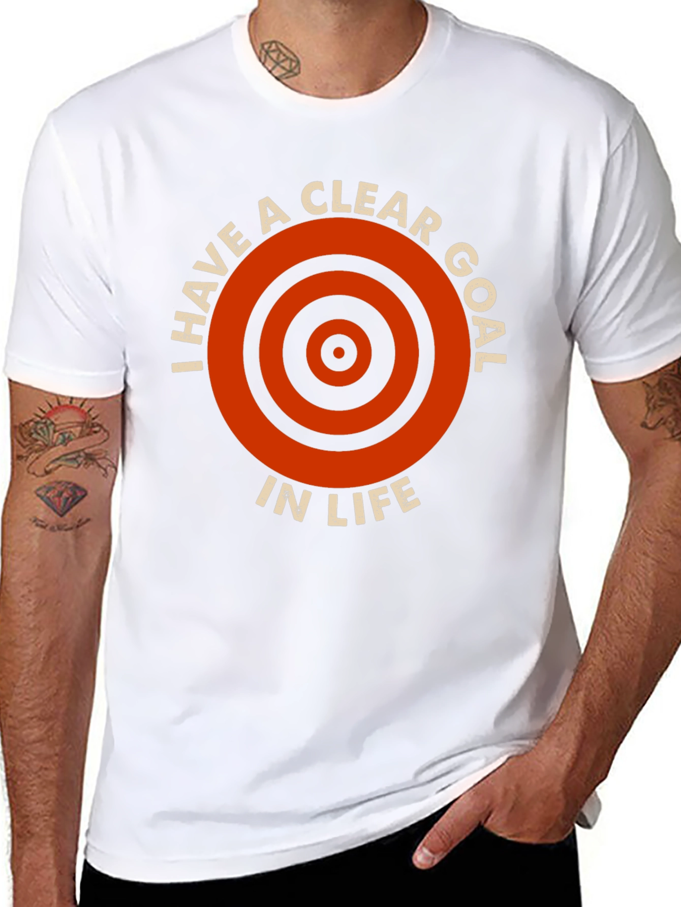 Black Clear Goal T-Shirt - Motivation Tee view 8