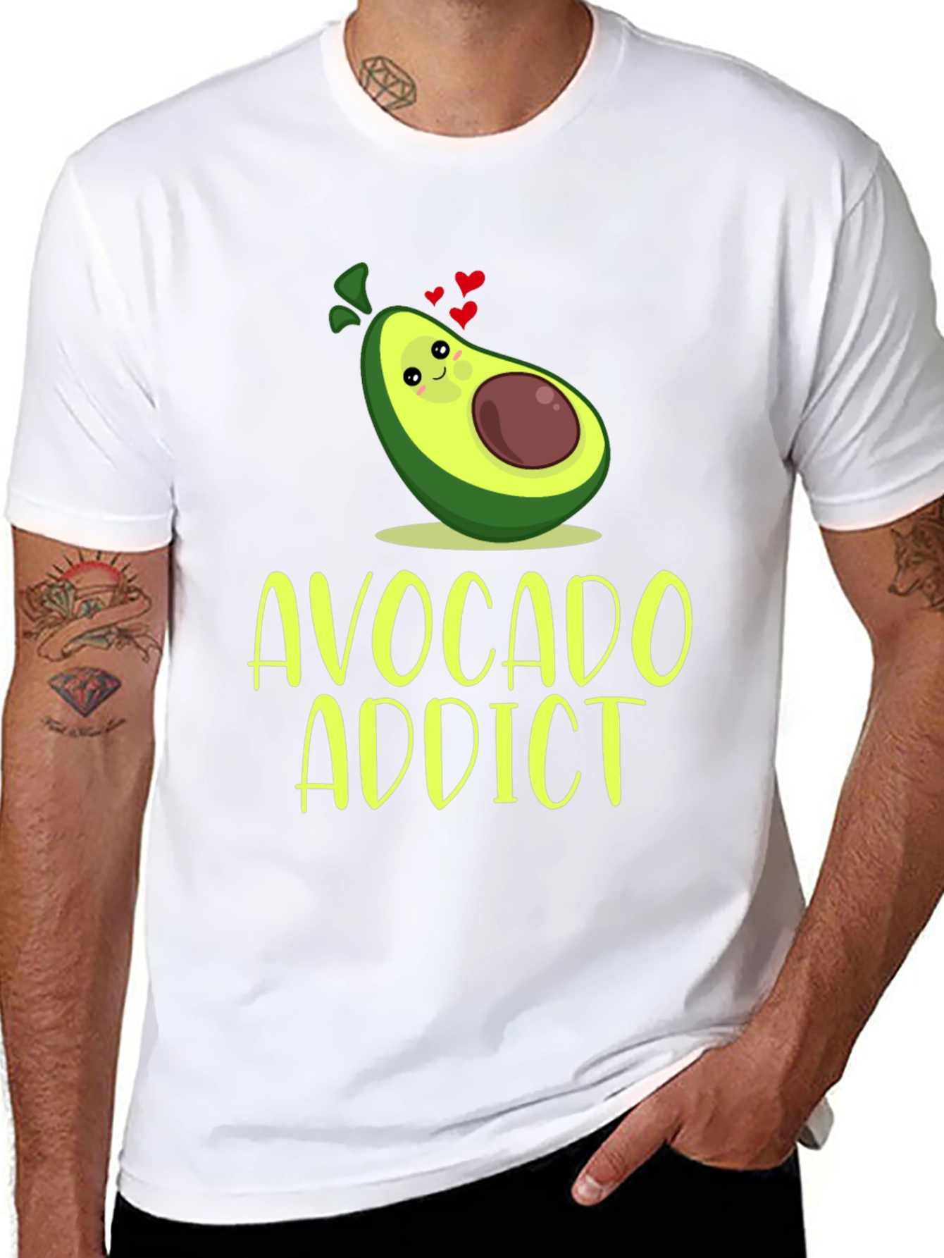 Black Avocado Addict Graphic Tee - Cute & Comfy view 8