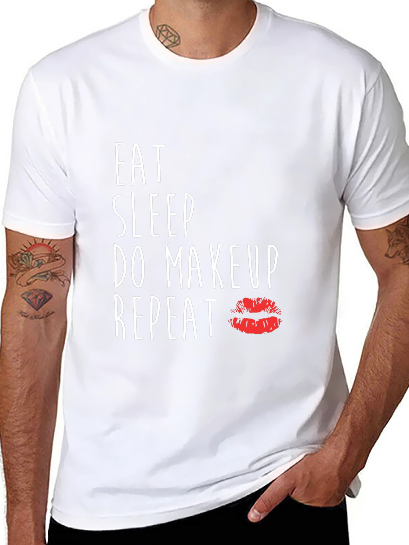 Eat Sleep Do Makeup Repeat Graphic Tee - 8