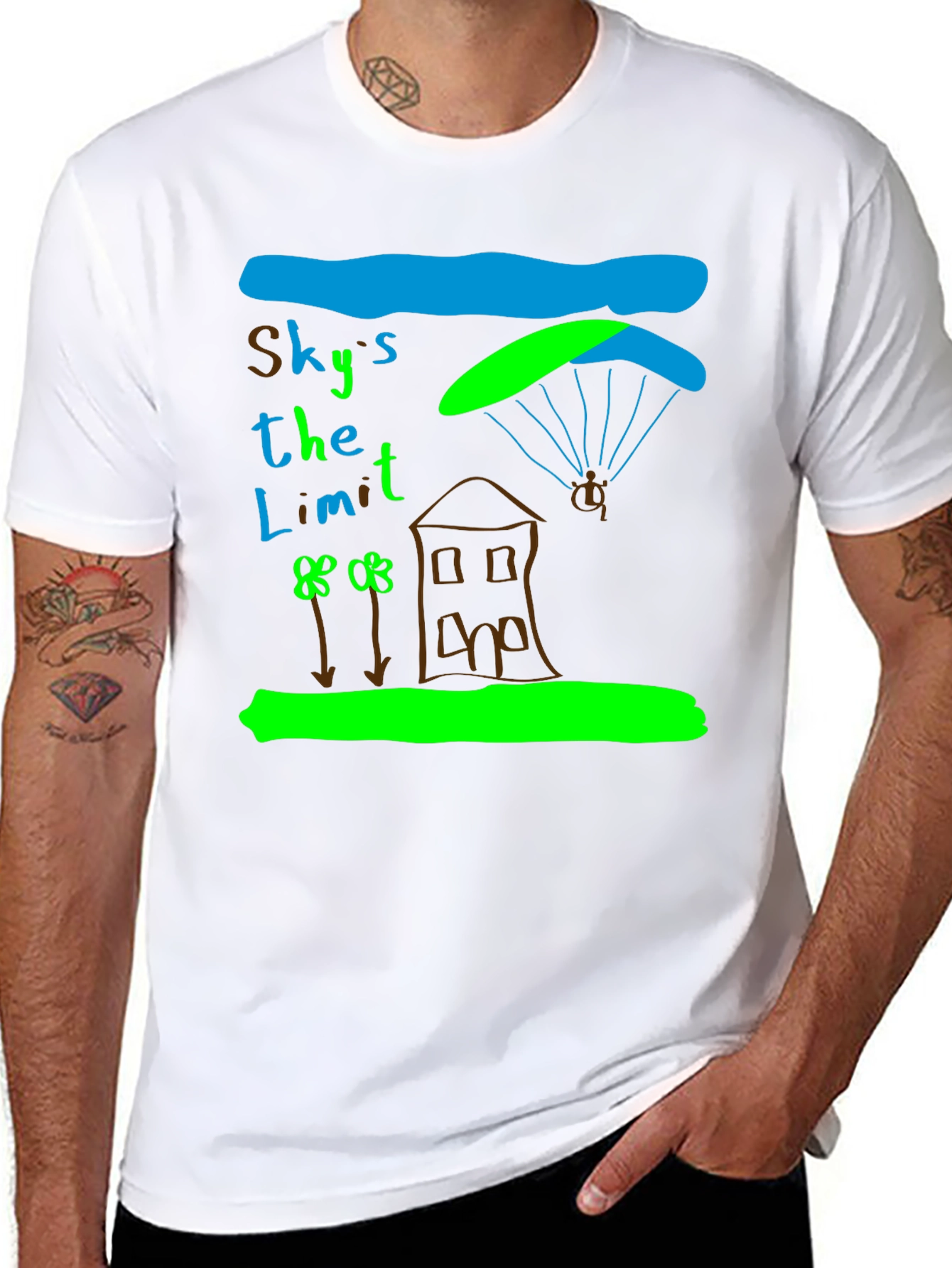 Black Sky's the Limit Graphic T-Shirt view 8
