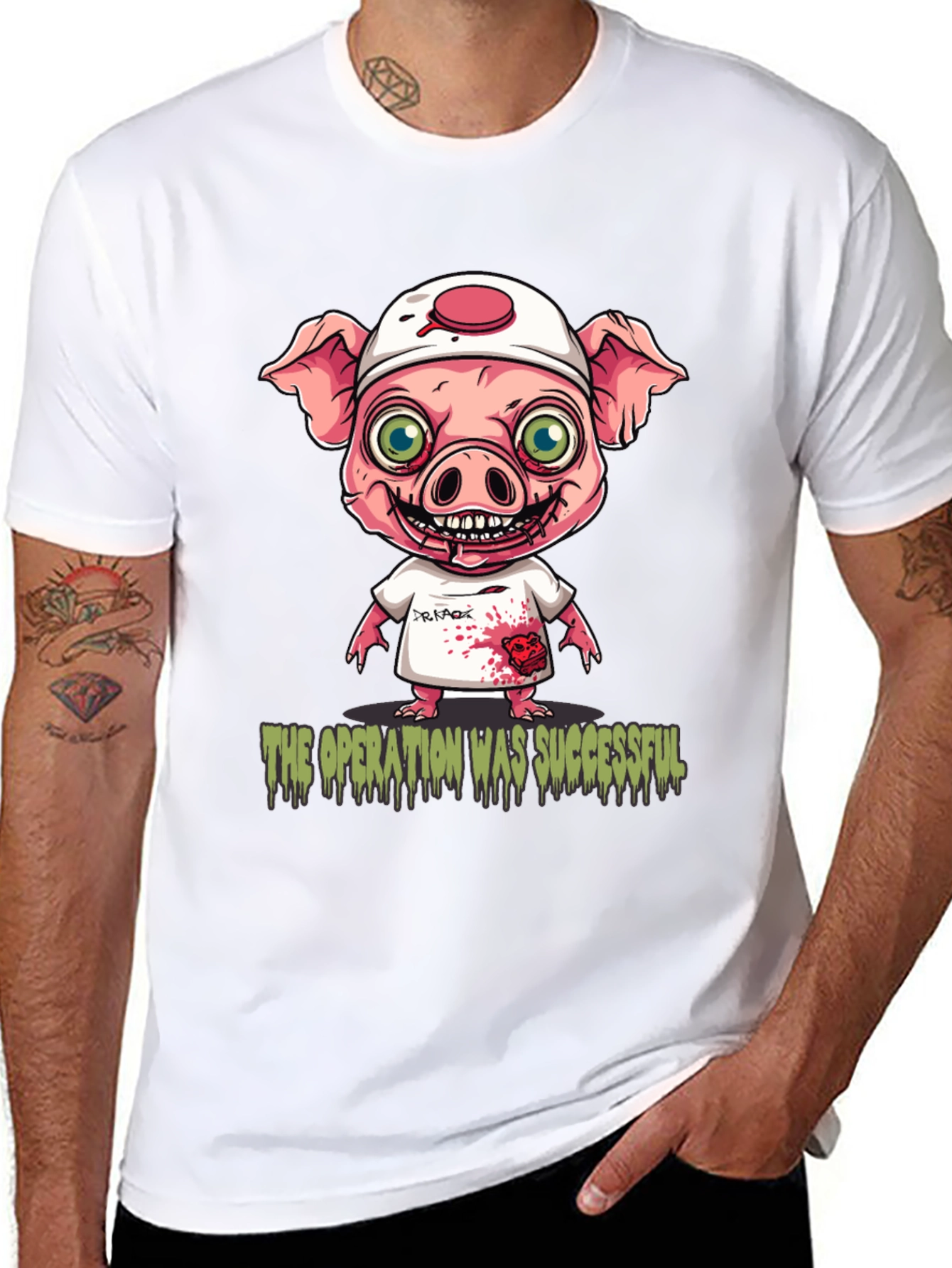 Black Operation Successful Pig Doctor T-Shirt view 8