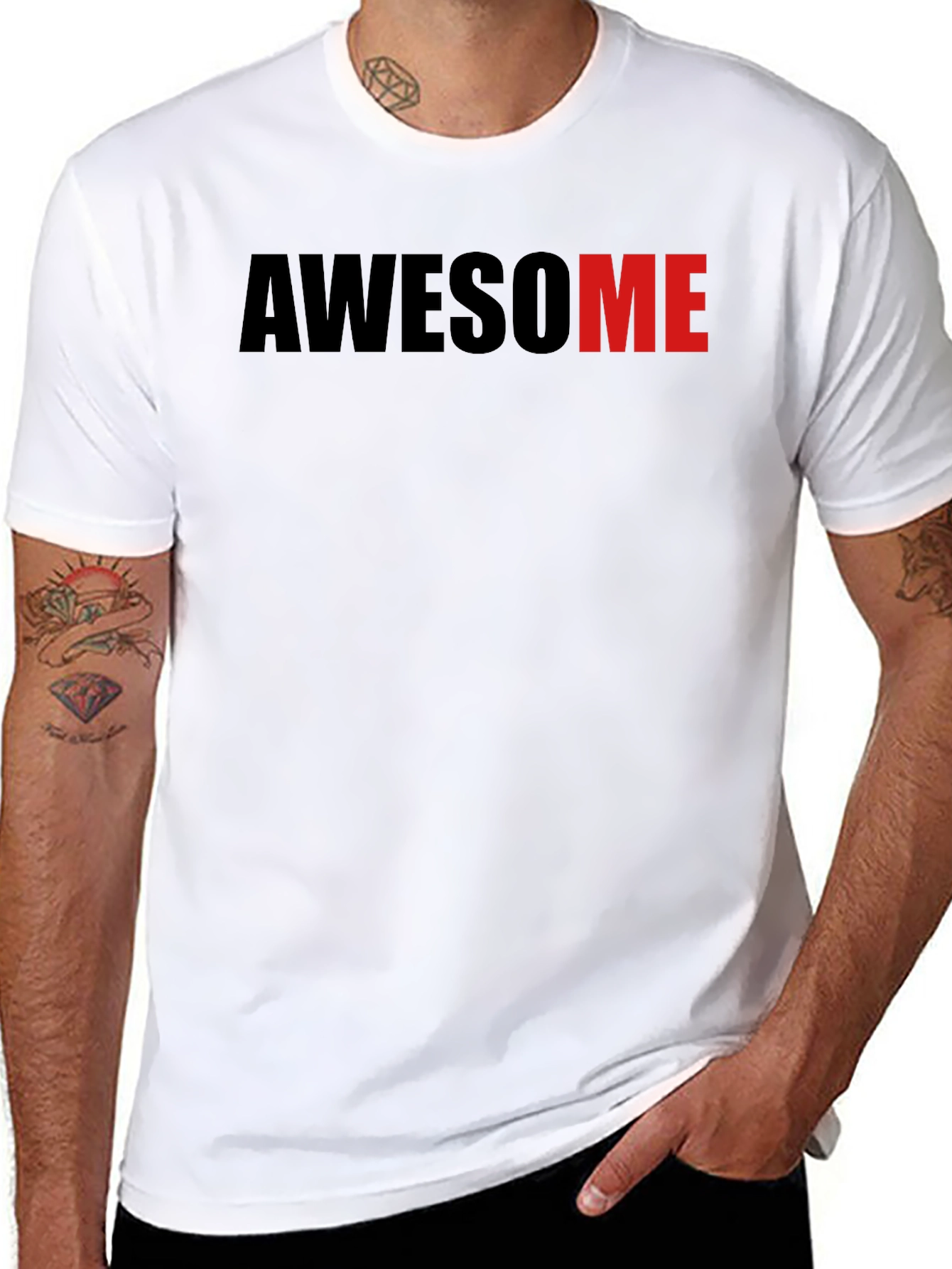 Black Awesome Graphic Tee - Black T-Shirt view 8