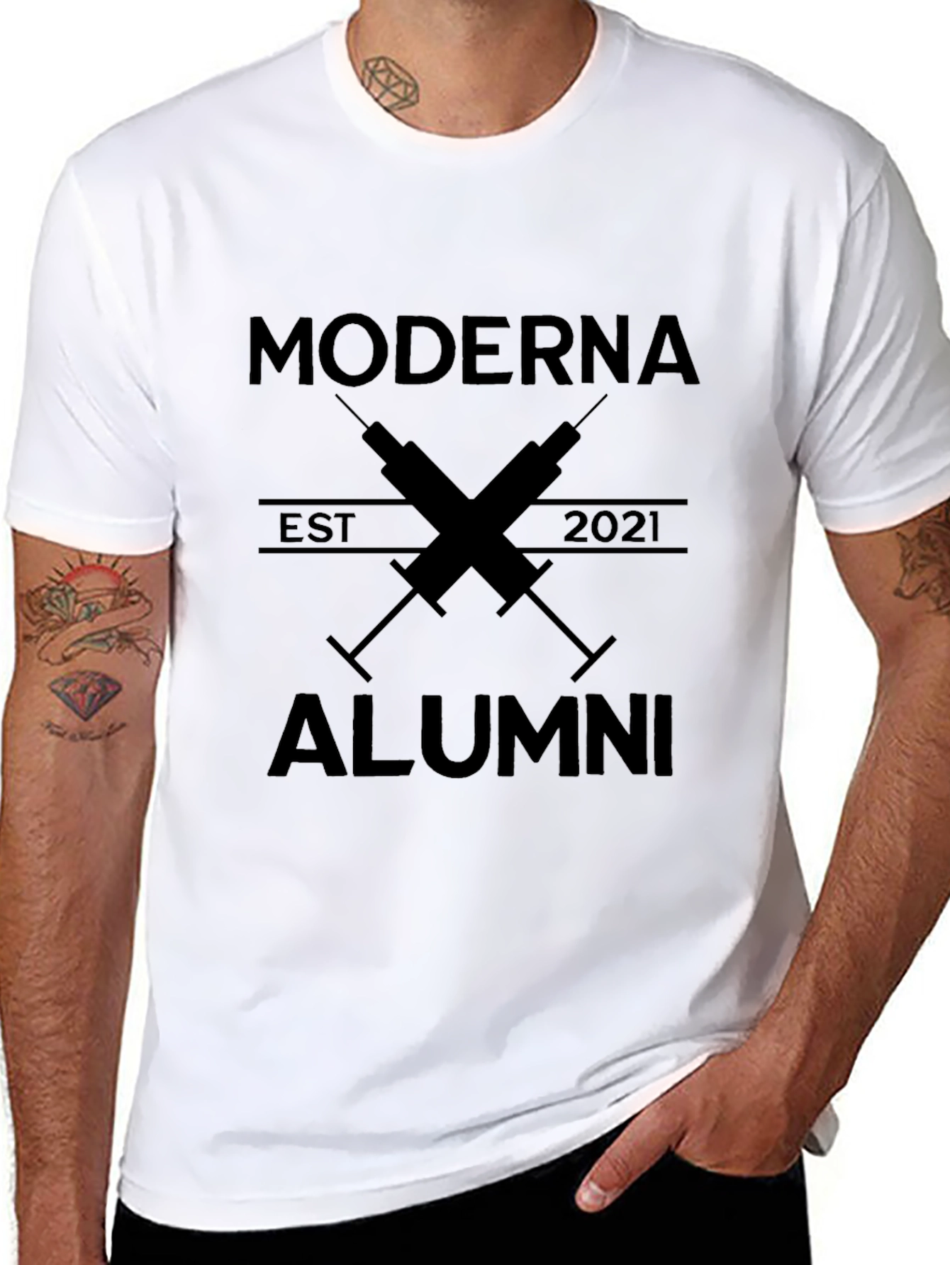 Black Moderna Alumni 2021 Black T-Shirt view 8