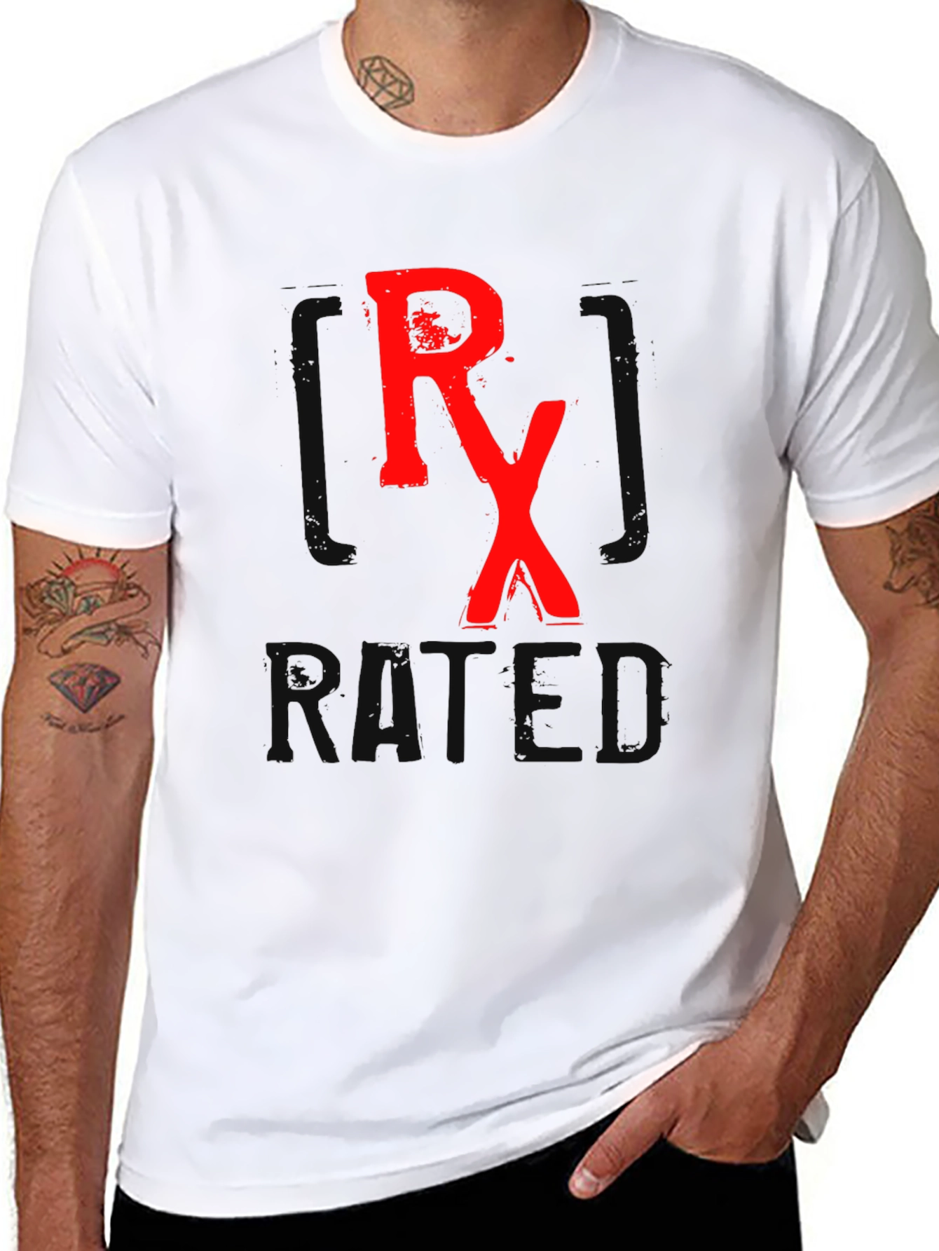 Black RX Rated Graphic Tee - Black view 8