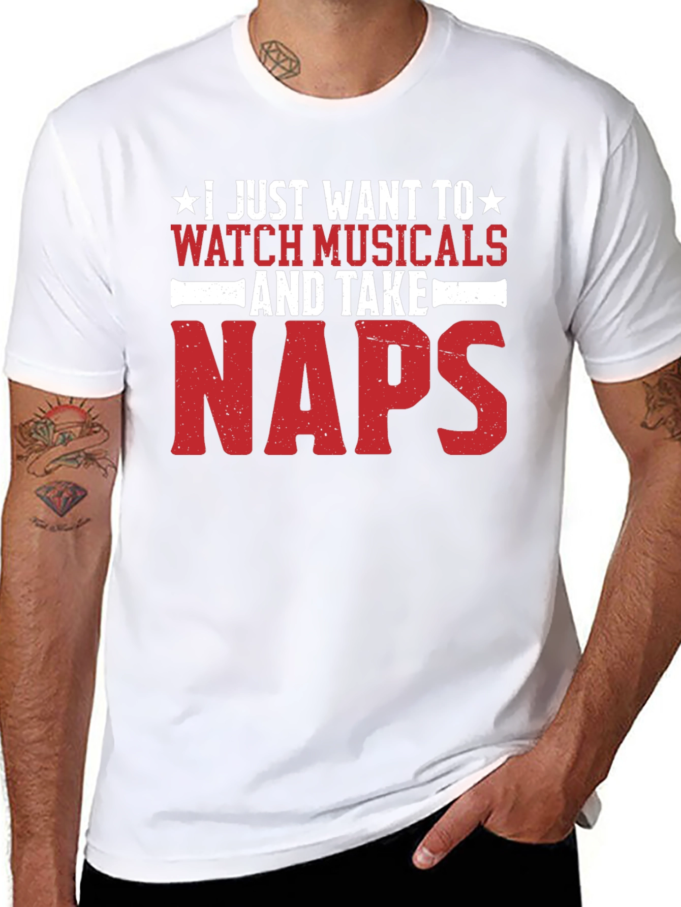 Black Musical Lover's Naps T-Shirt view 8