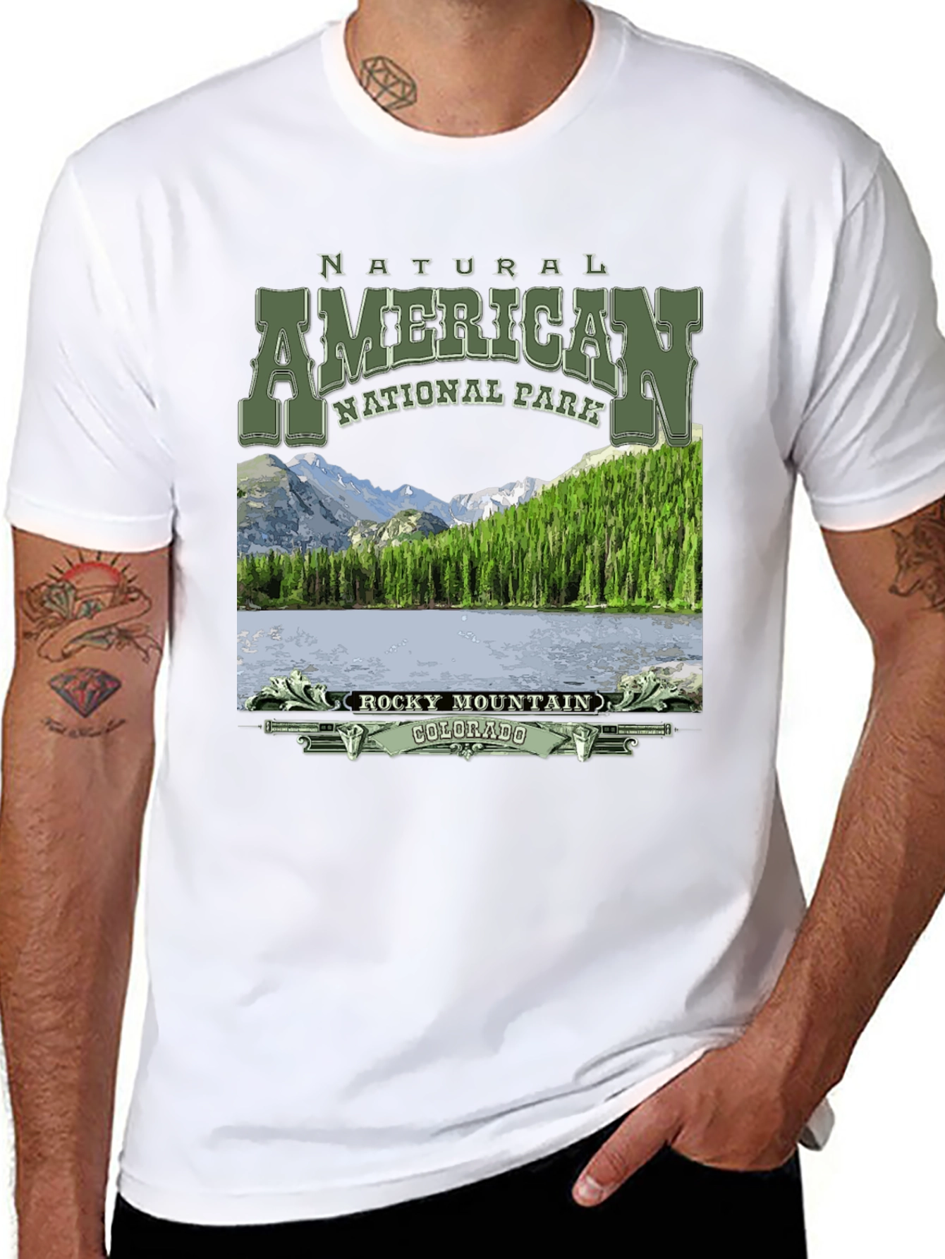 Black Rocky Mountain National Park T-Shirt view 8