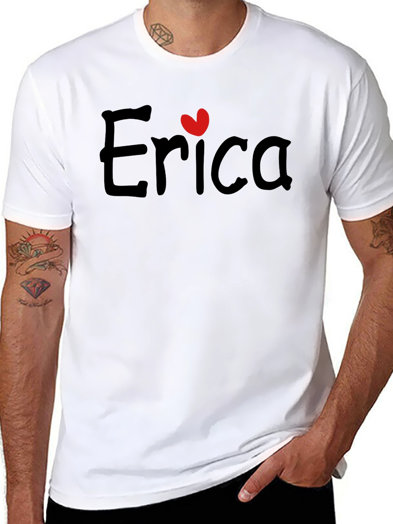 Erica Heart Graphic Tee - Stylish & Trendy - 8