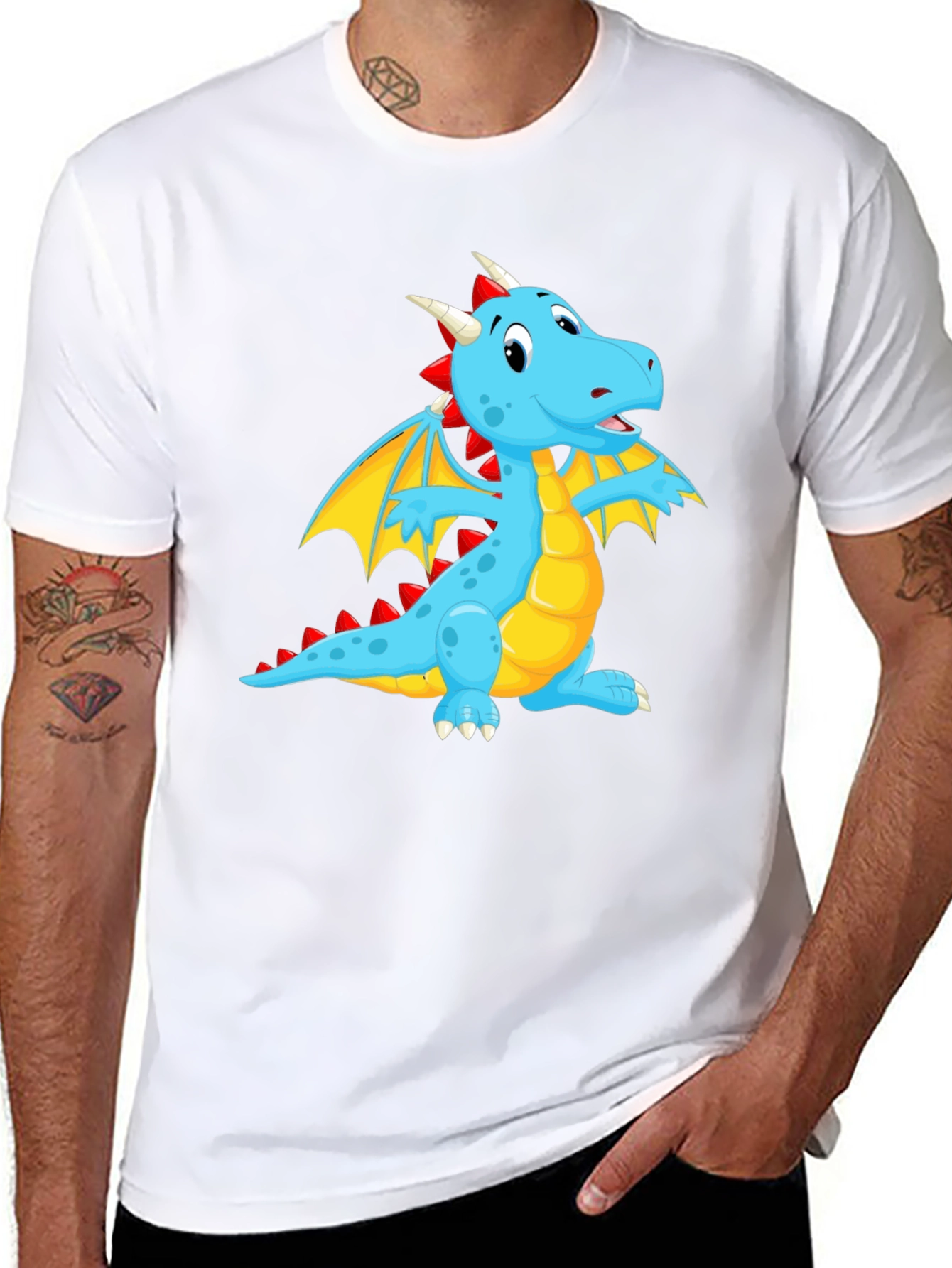 Blue Dragon Graphic Tee - Fun & Unique Design - 8