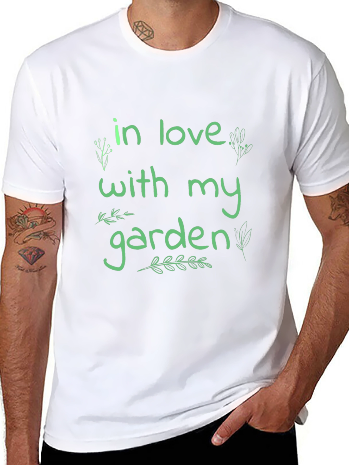 Black In Love With My Garden Graphic Tee view 8