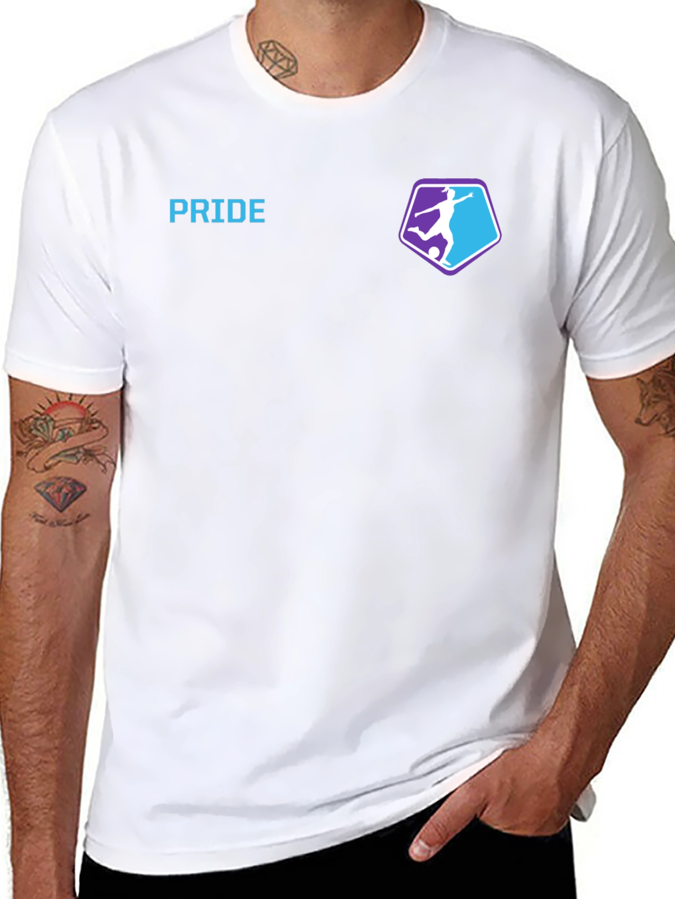 Black Pride Soccer T-Shirt - Premium Cotton Blend view 8