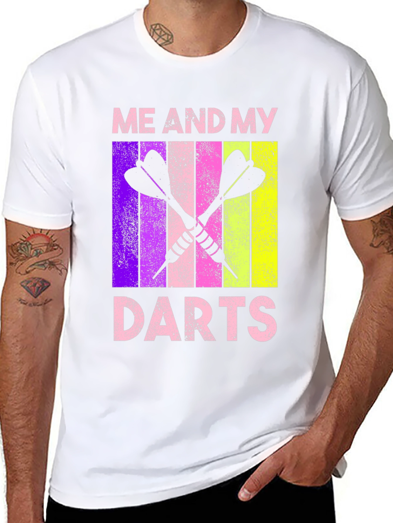 Black Me and My Darts Graphic Tee view 8