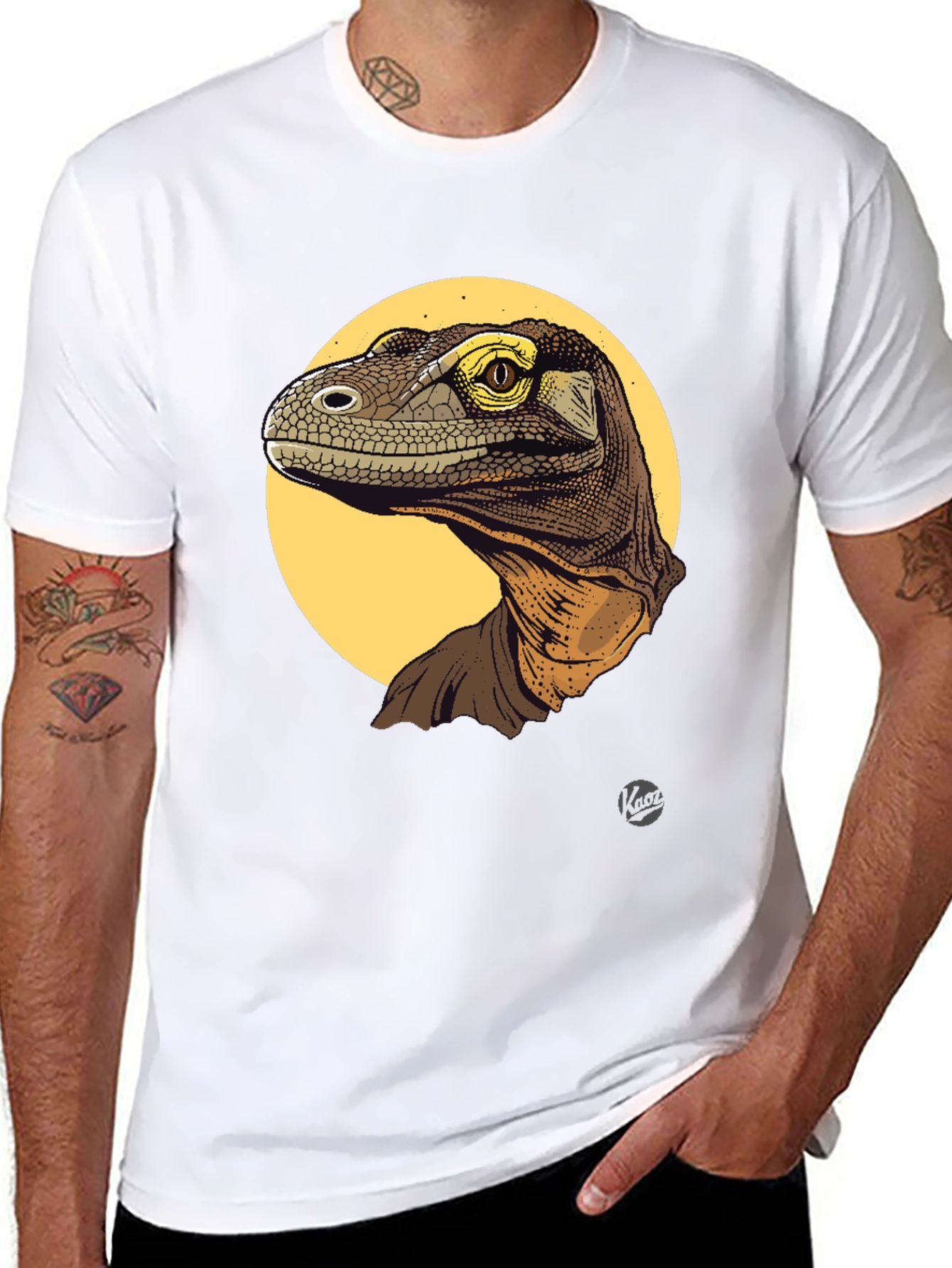 Black Dino Graphic T-Shirt view 8