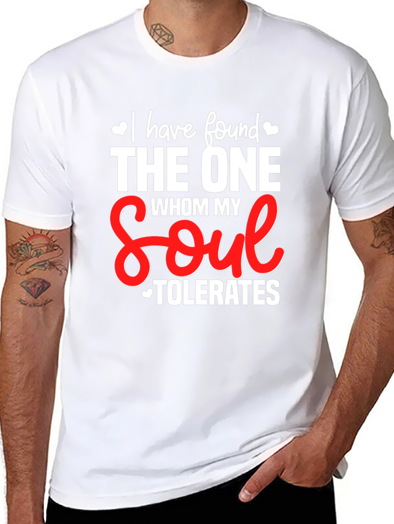 Black Humorous Soulmate T-Shirt view 8
