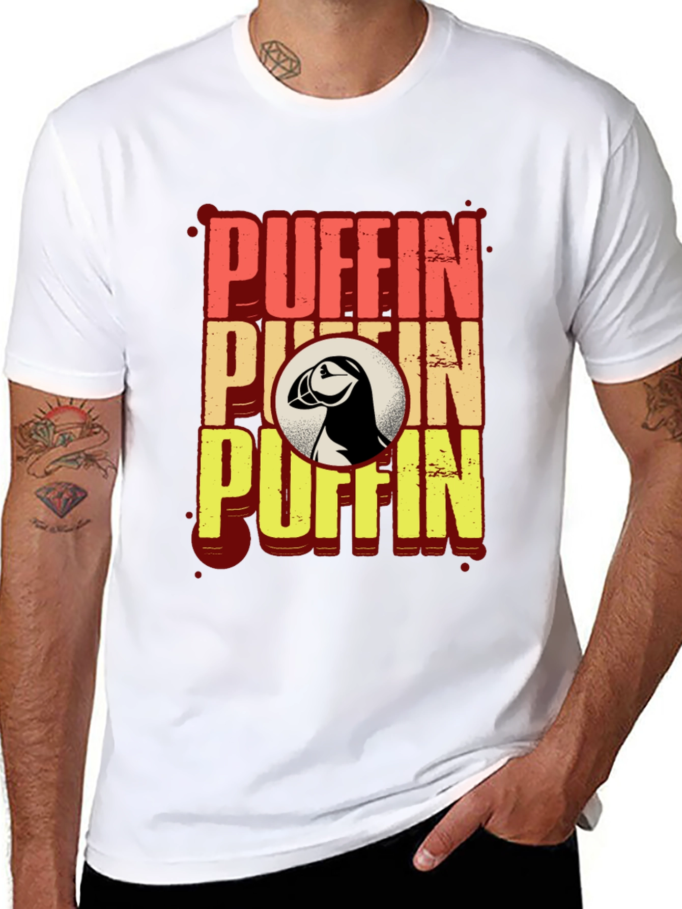 Puffin Graphic T-Shirt - Animal Lover's Tee - 8