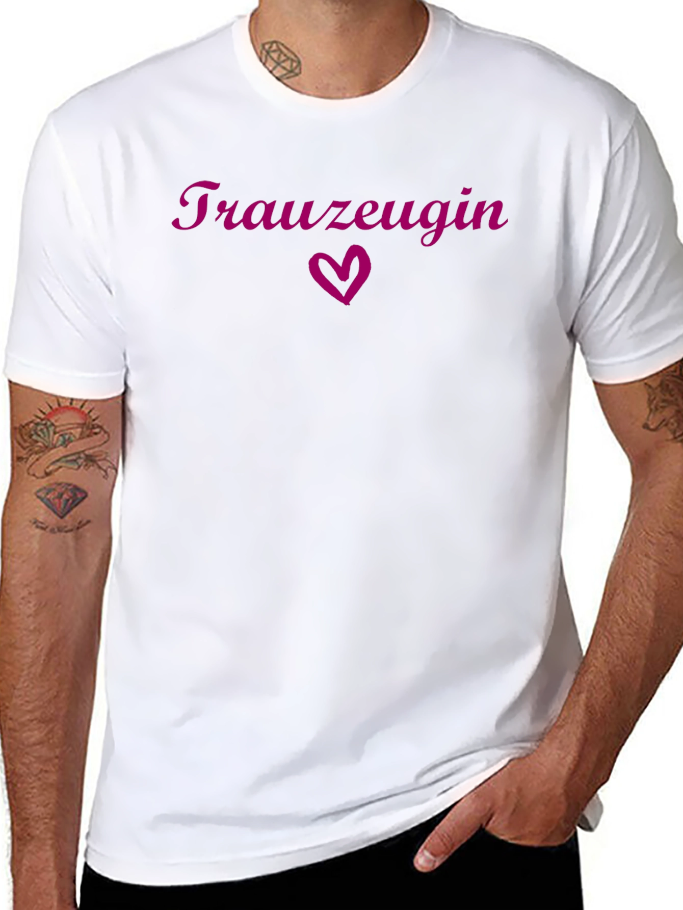 Black Trauzeugin Wedding Crew T-Shirt view 8