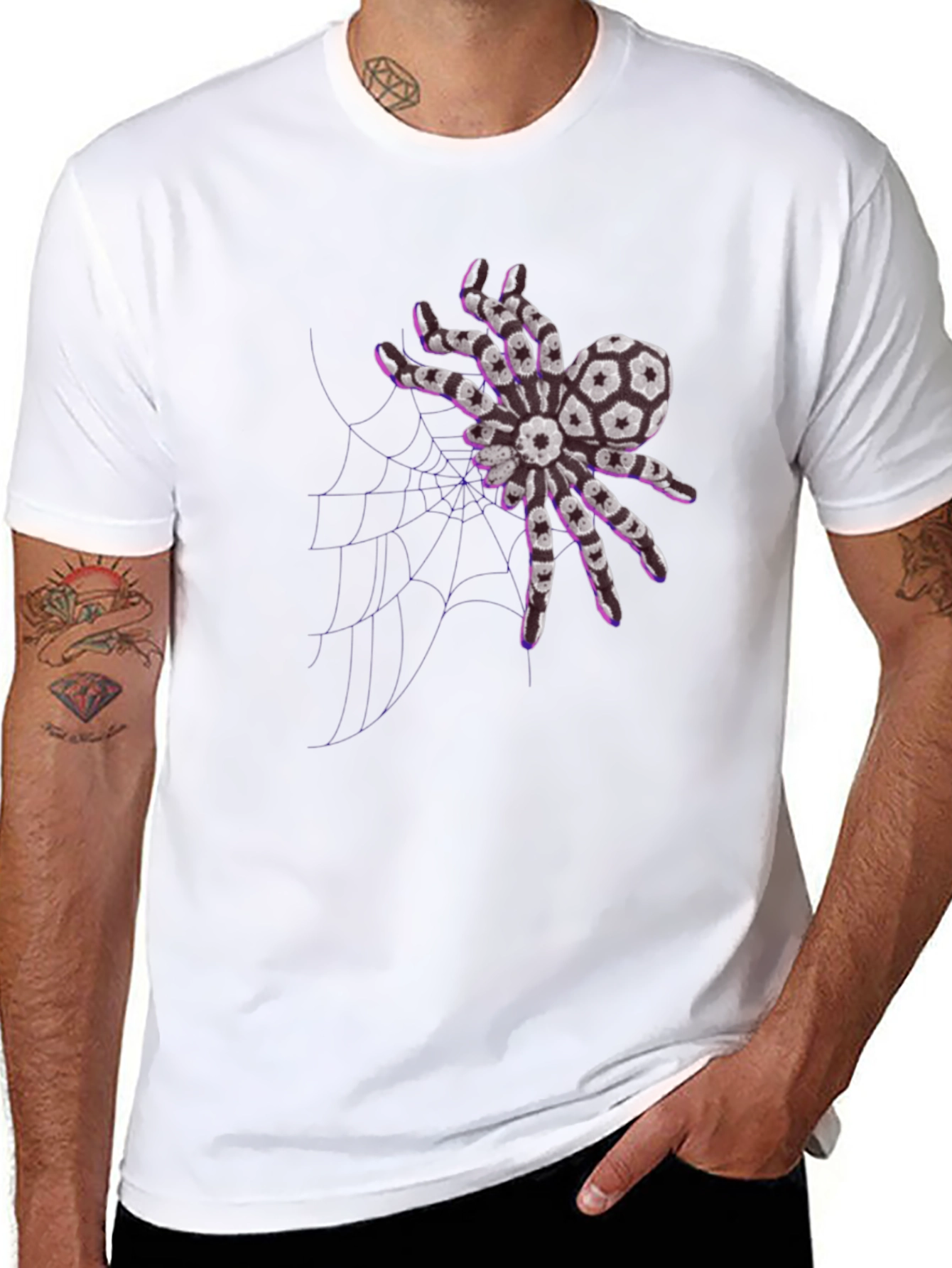 Soccer Ball Spider Graphic Tee - Unique Design - 8