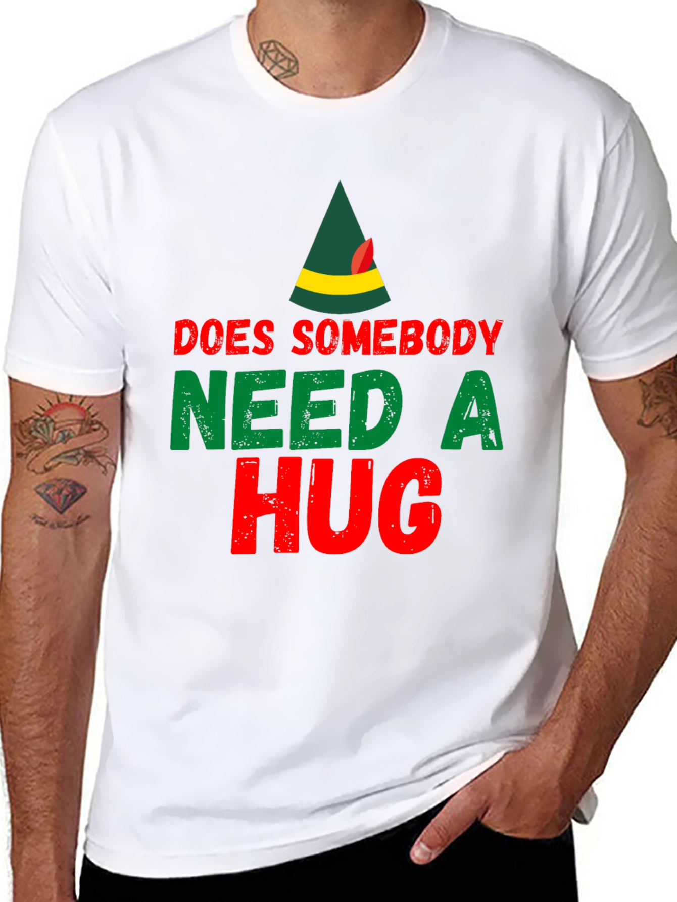 Black Does Somebody Need A Hug T-Shirt view 8