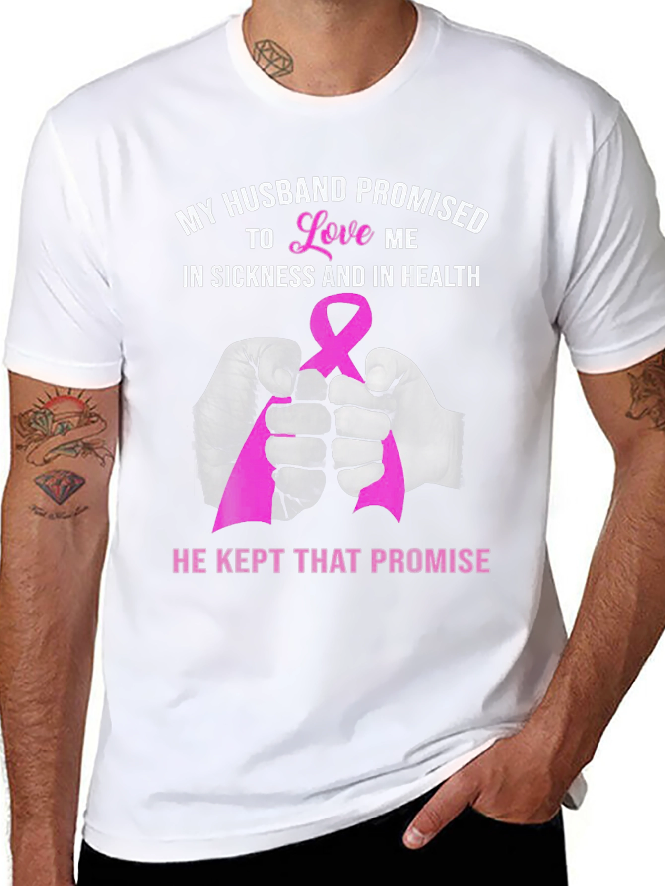 Black Husband Promise T-Shirt - Love & Support Tee view 8
