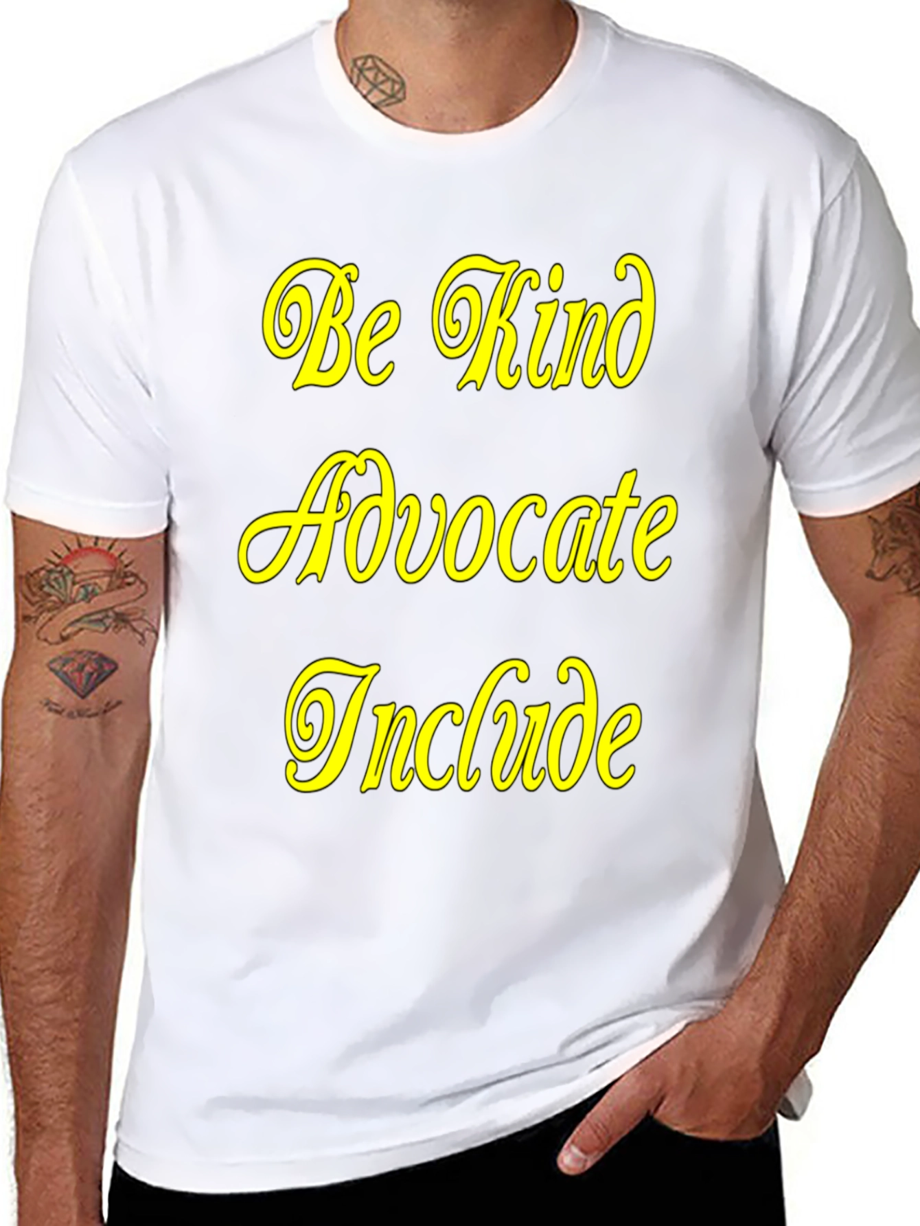 Black Be Kind Advocate Include Black T-Shirt view 8