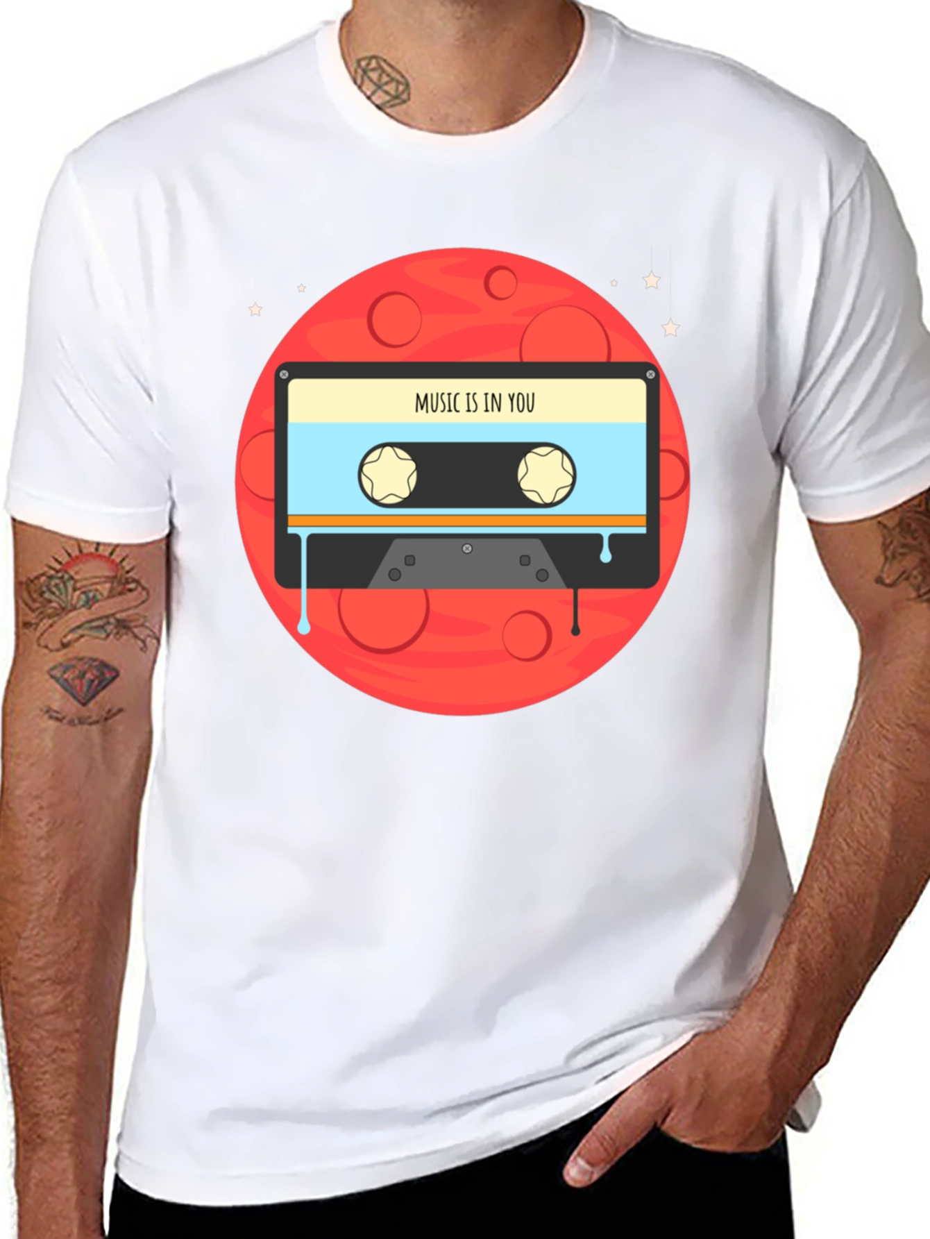 Black Music In You Cassette Graphic Tee view 8