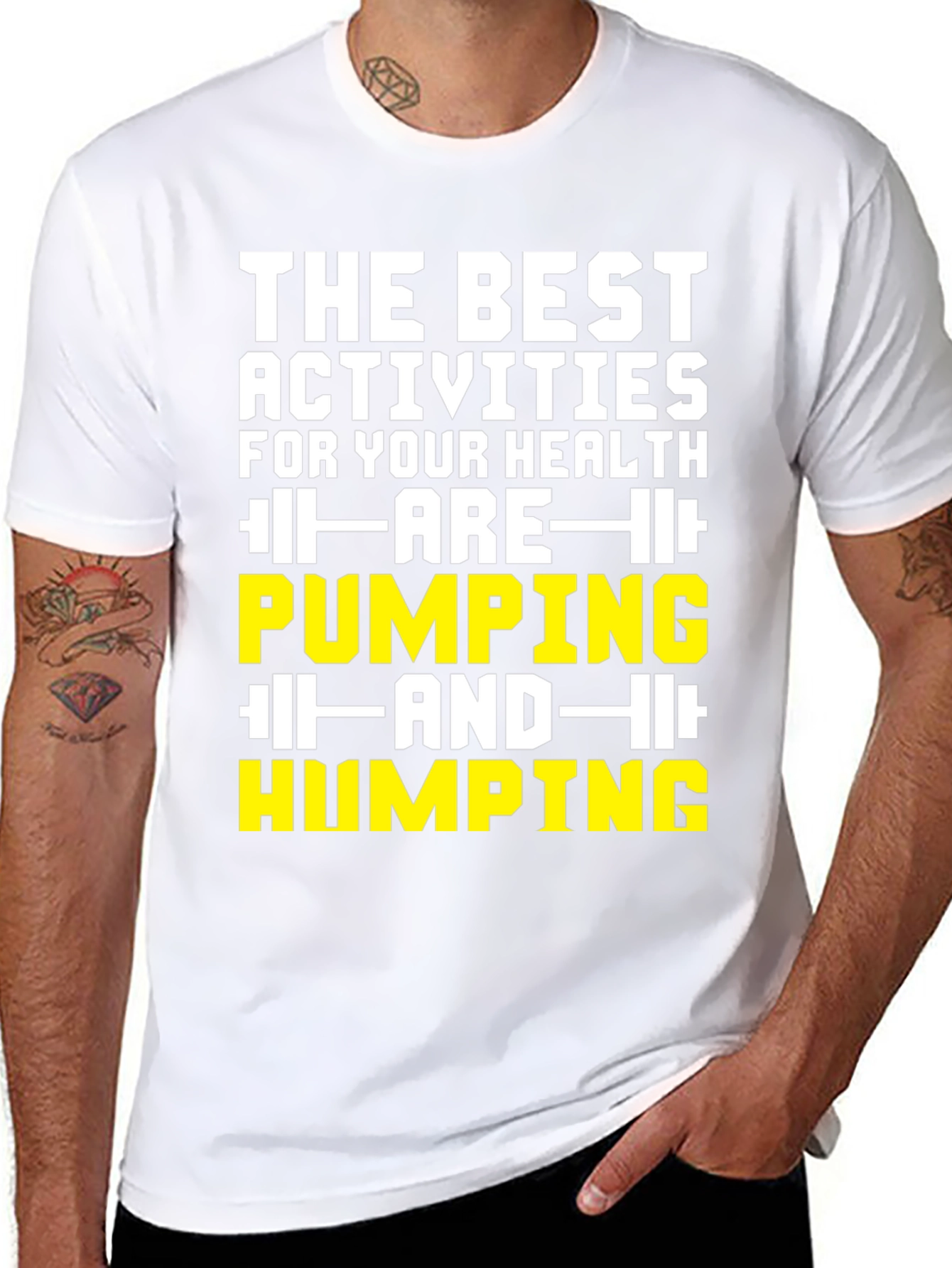 Black Funny Gym Humor T-Shirt view 8
