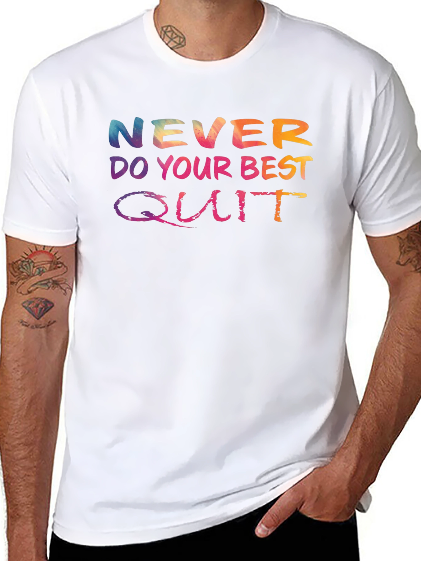 Black Never Do Your Best, Quit T-Shirt view 8