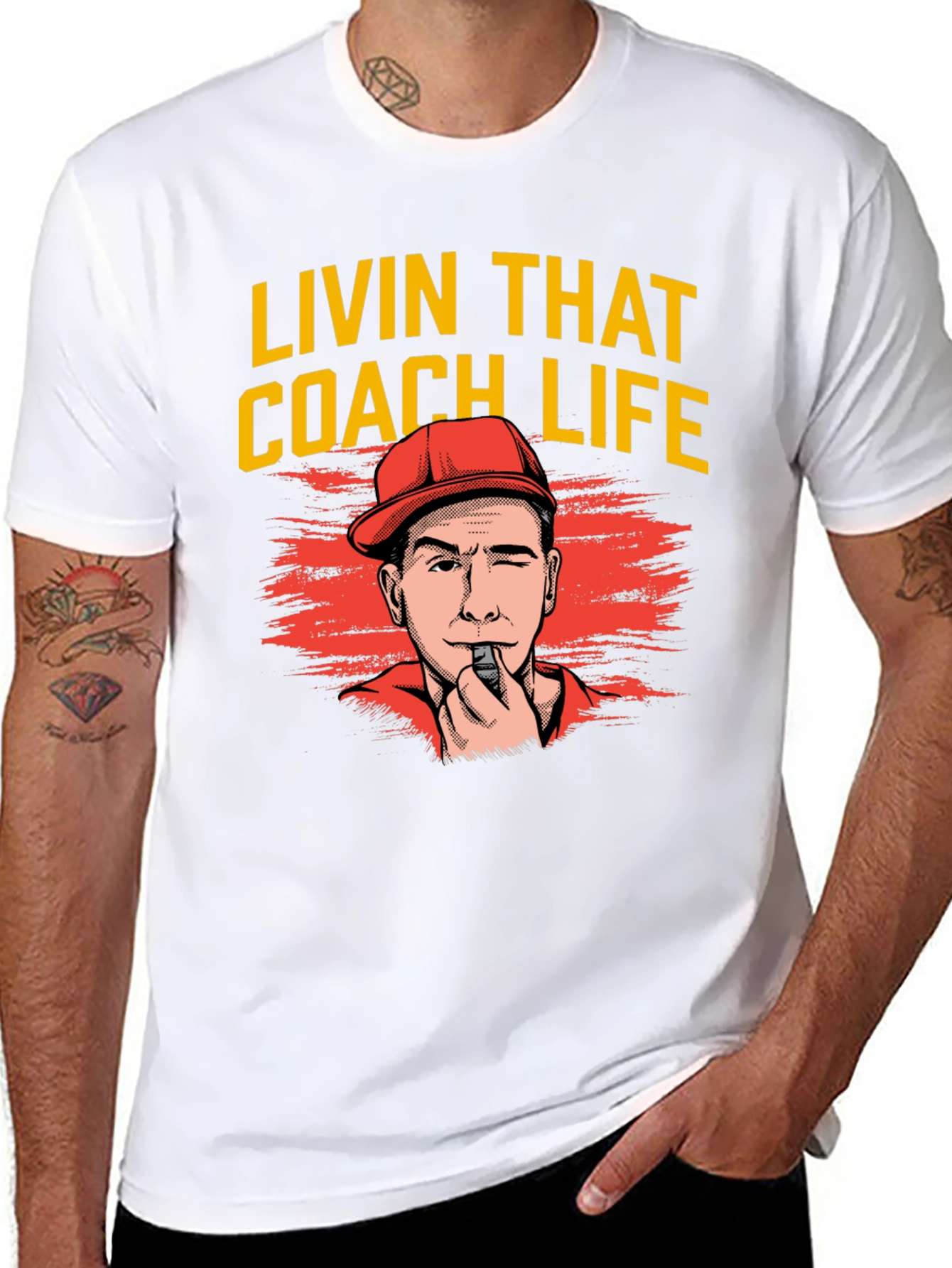 Black Livin That Coach Life T-Shirt view 8