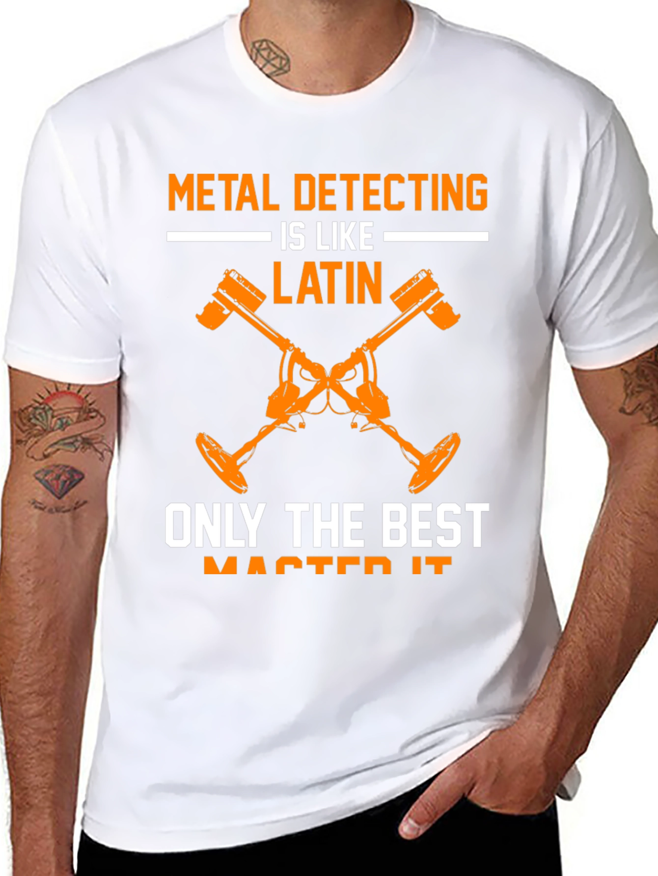 Black Metal Detecting is Like Latin T-Shirt view 8