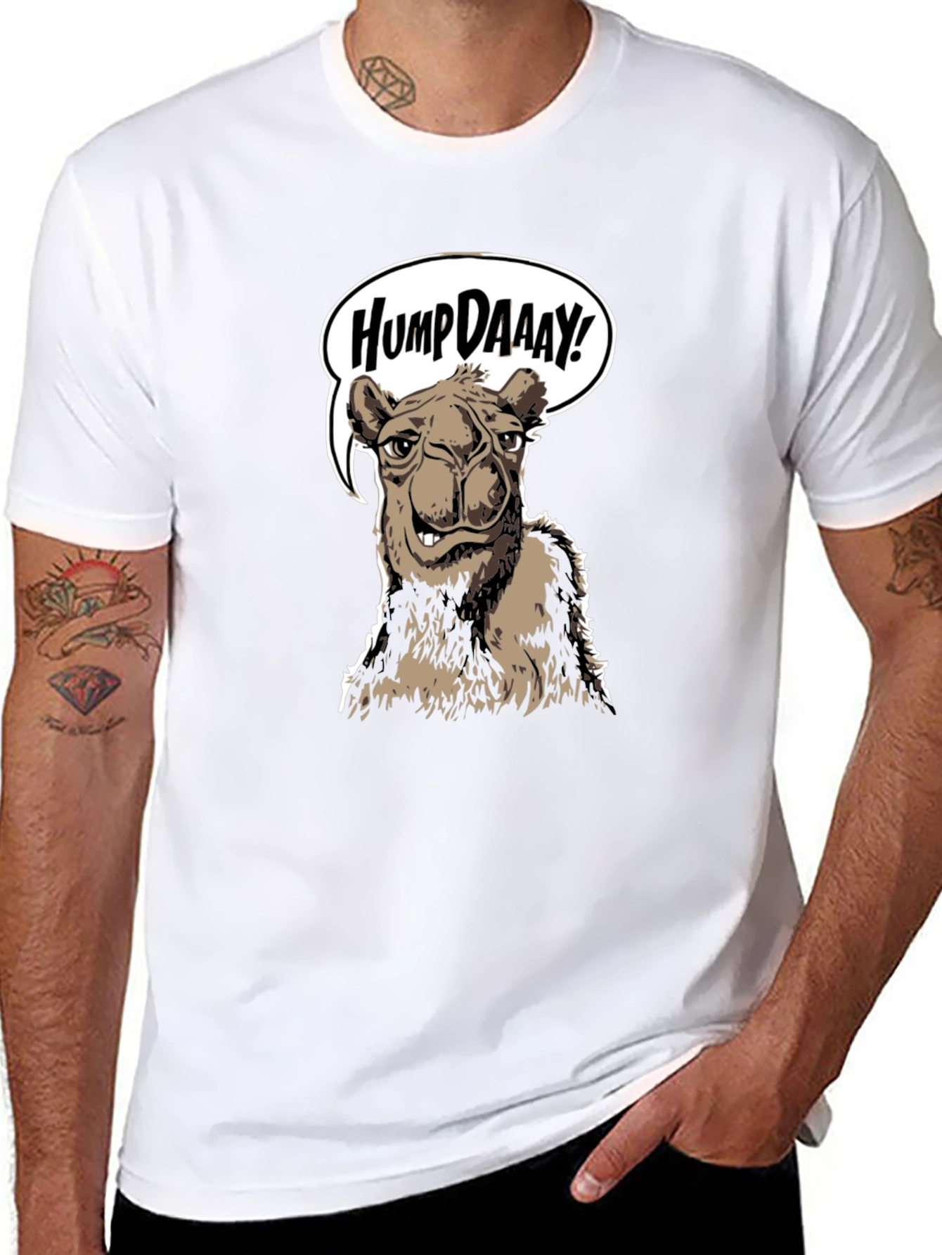 Black Hump Daaay Camel Graphic T-Shirt - Black view 8