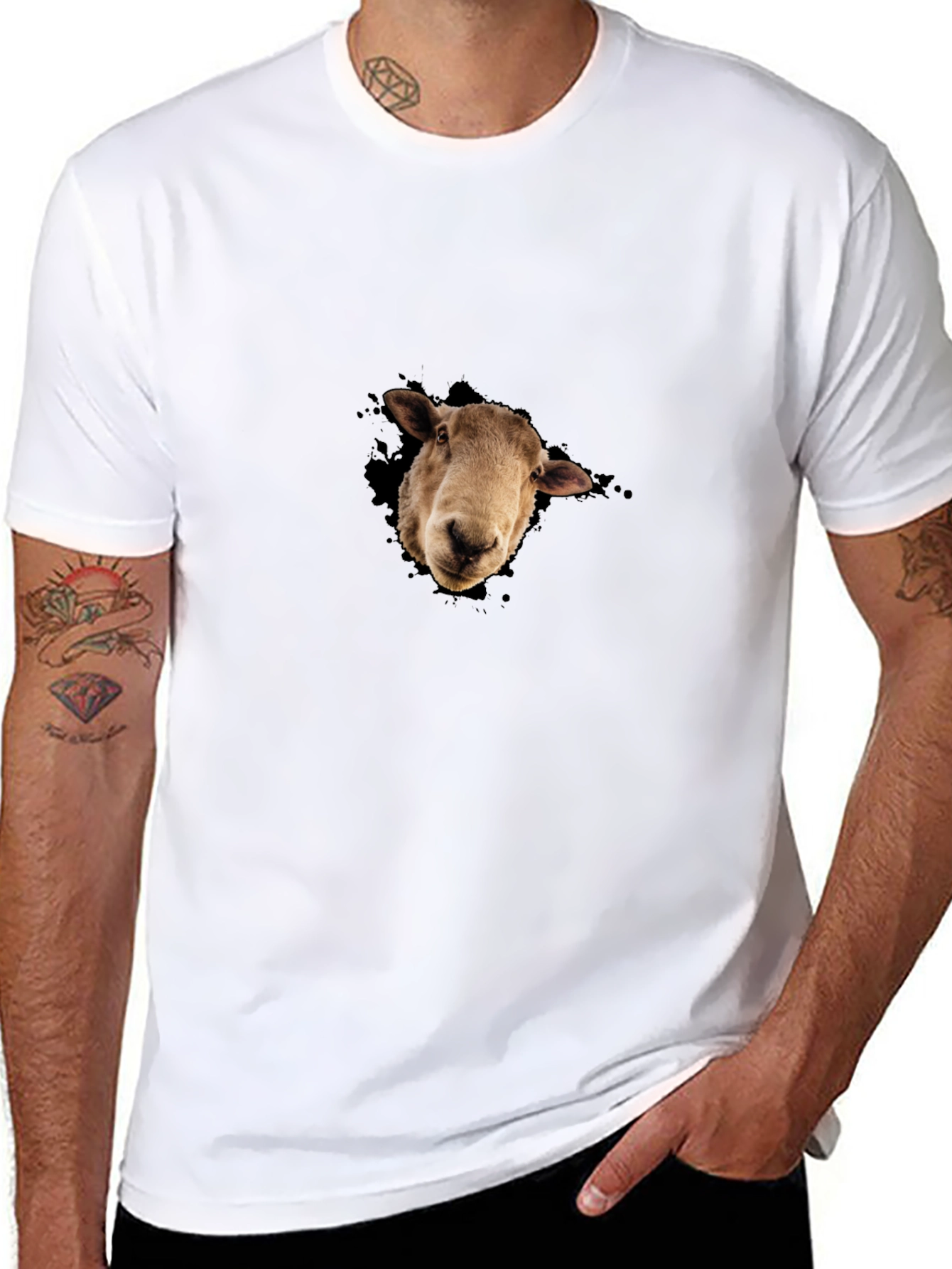 Black Sheep Graphic Tee - Men's Black T-Shirt view 8