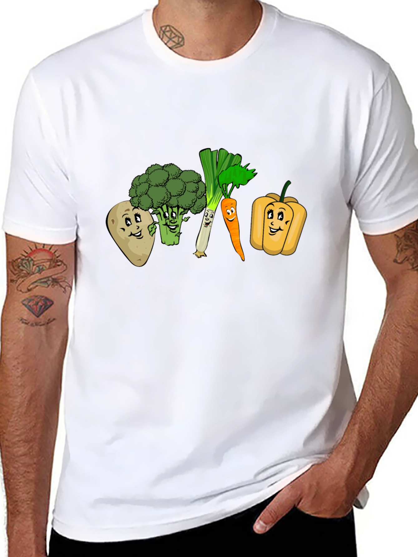 Black Veggie Crew T-Shirt view 8