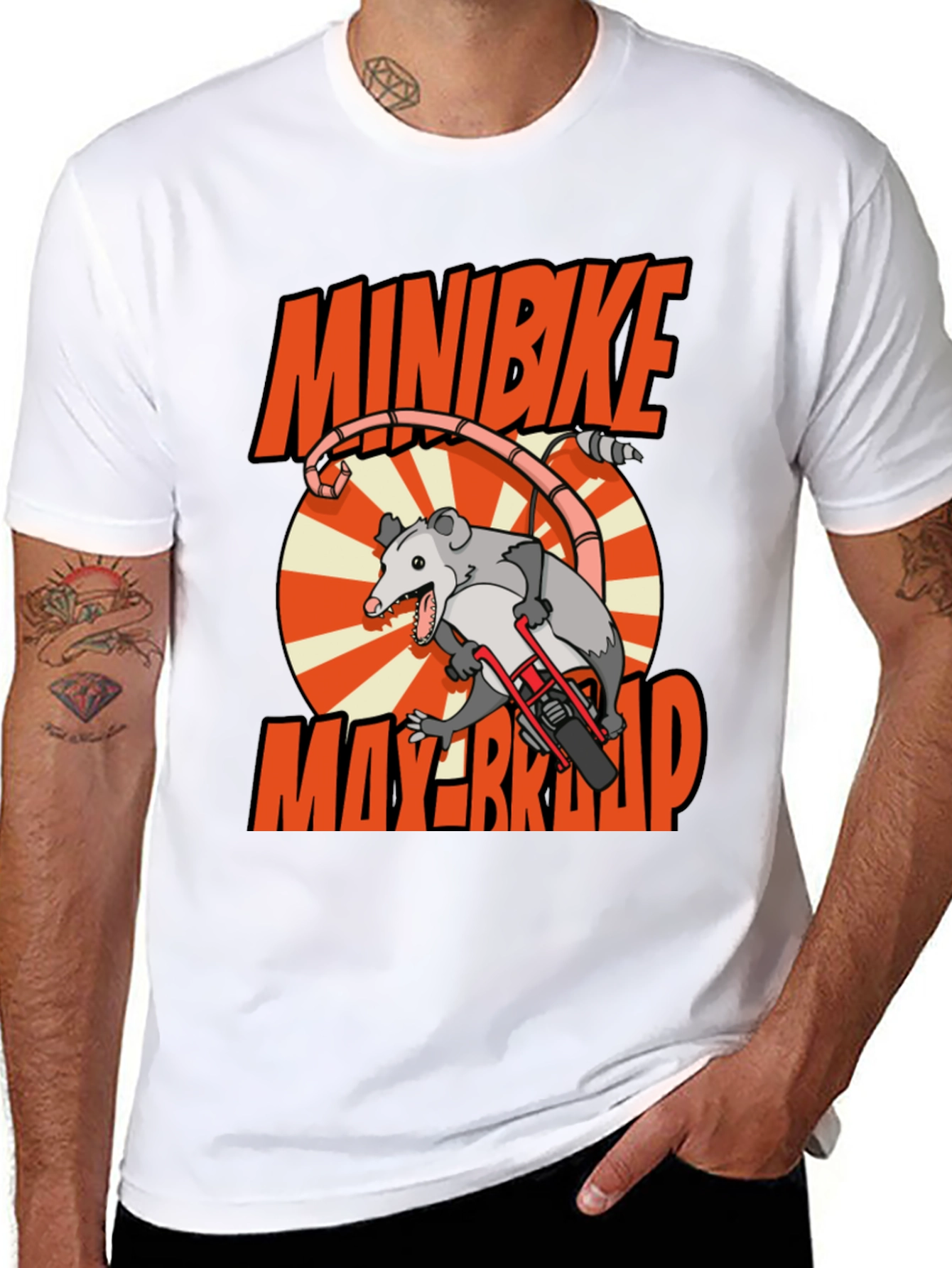 Black Minibike Mayhem Graphic Tee view 8