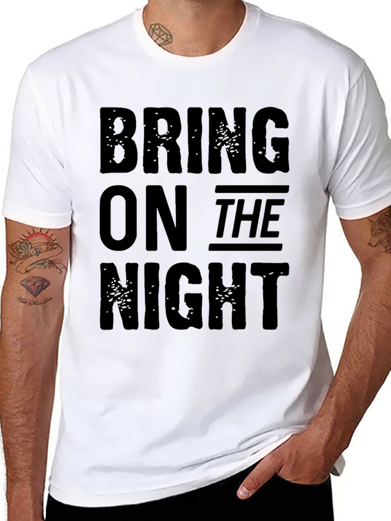 Black Bring On The Night Graphic Tee view 8