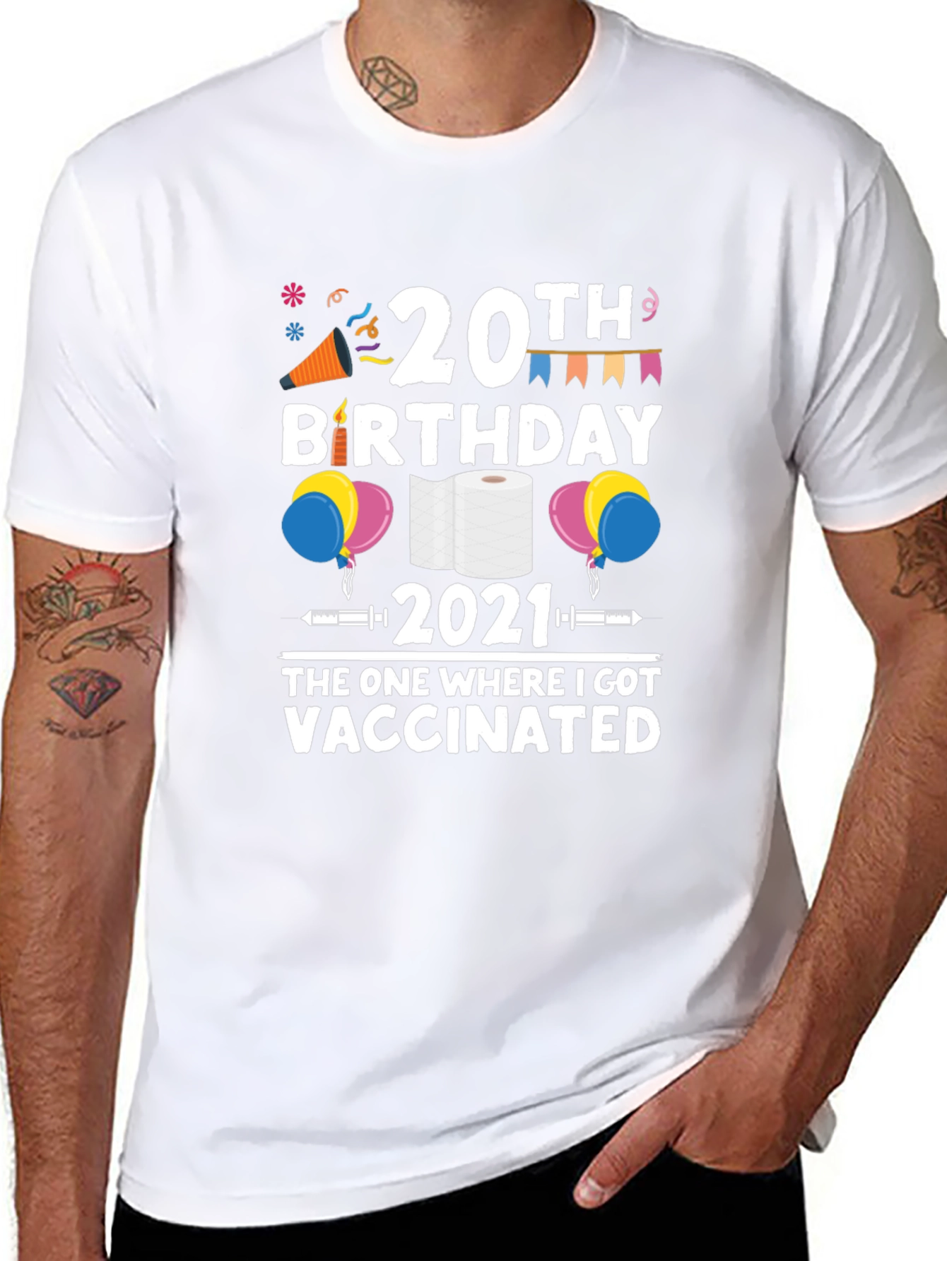 20th Birthday Vaccinated T-Shirt - 8