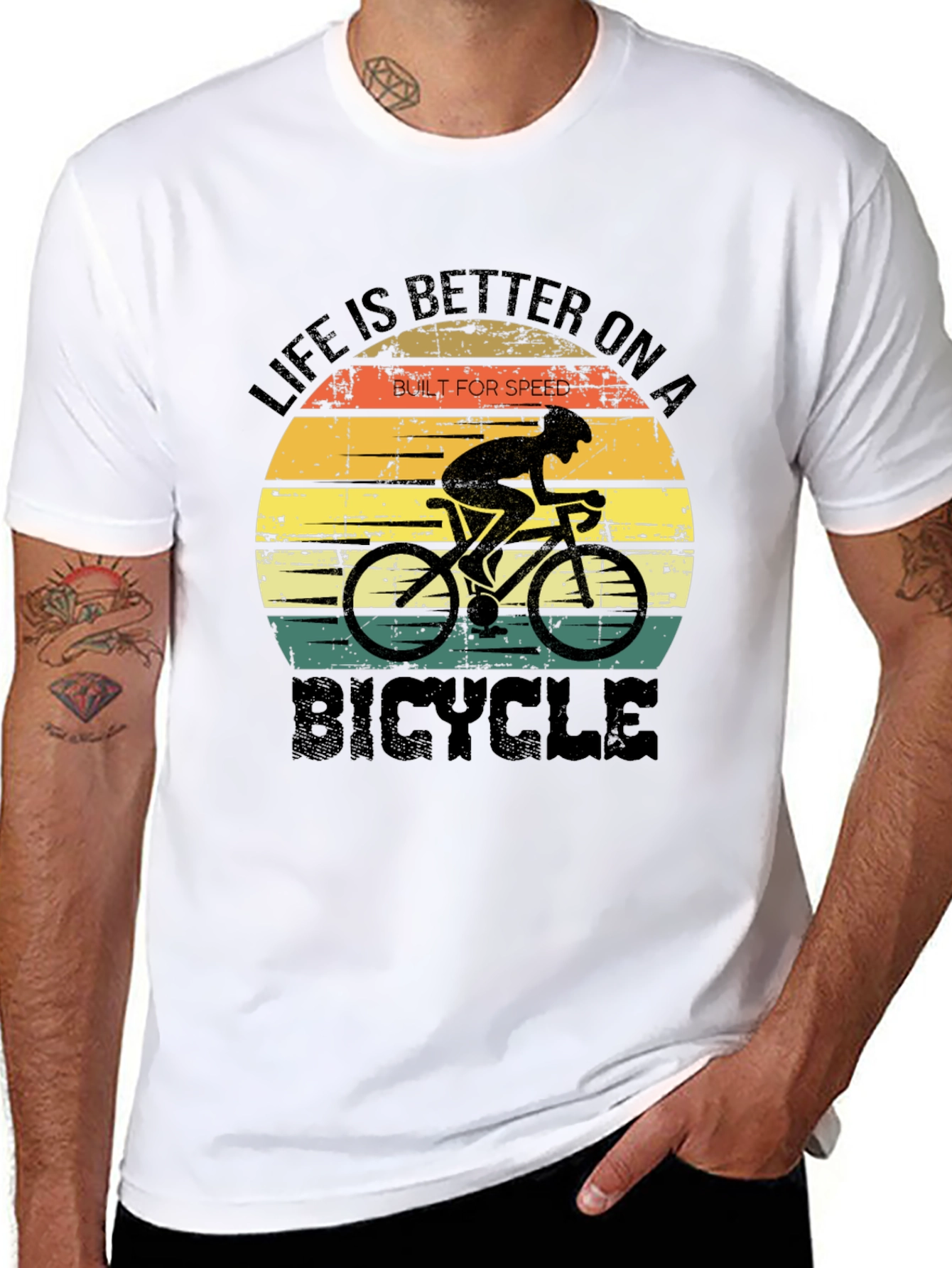 Black Life is Better On a Bicycle T-Shirt view 8