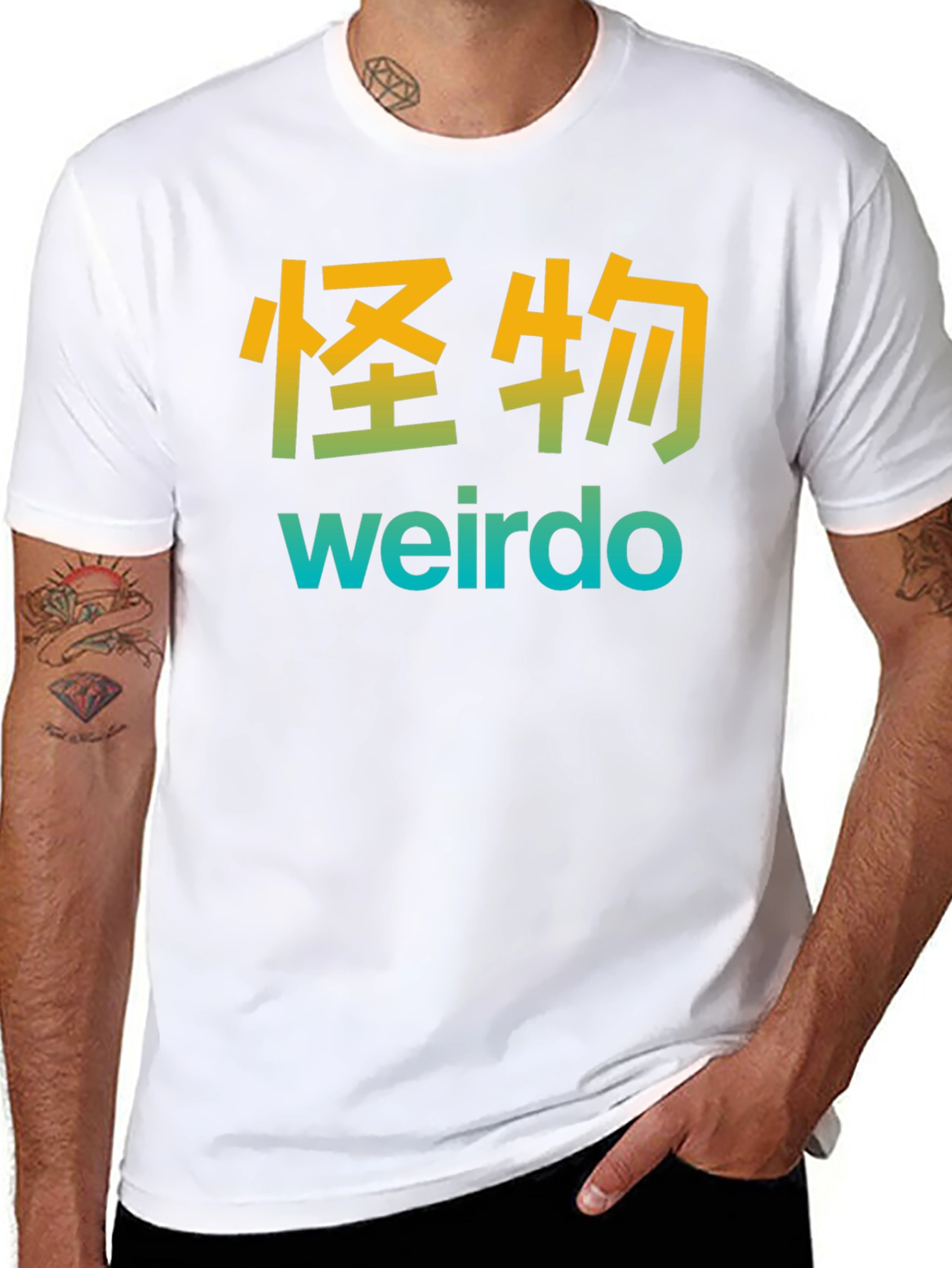 Black Weirdo Graphic T-Shirt view 8