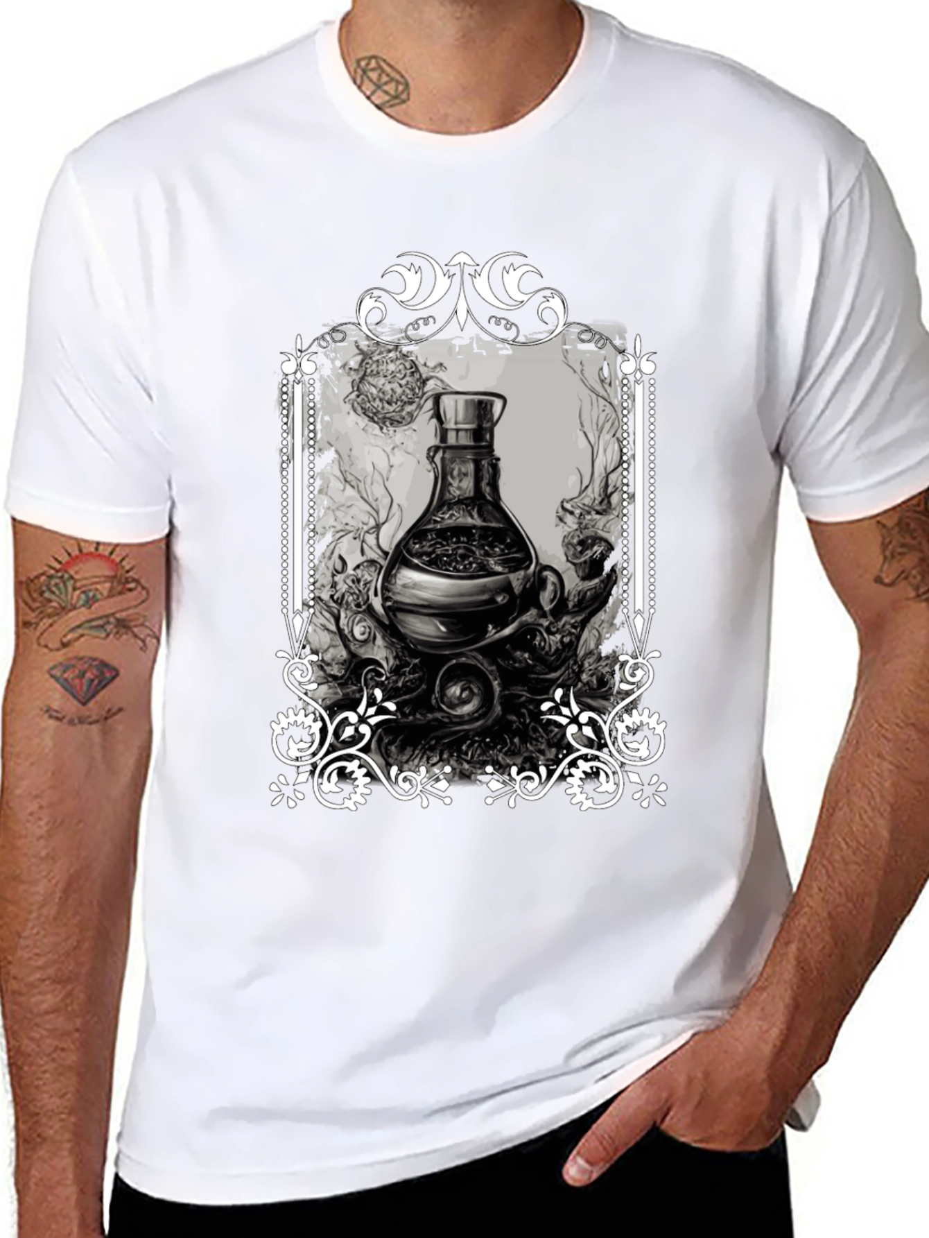 Black Vintage Potion T-Shirt view 8